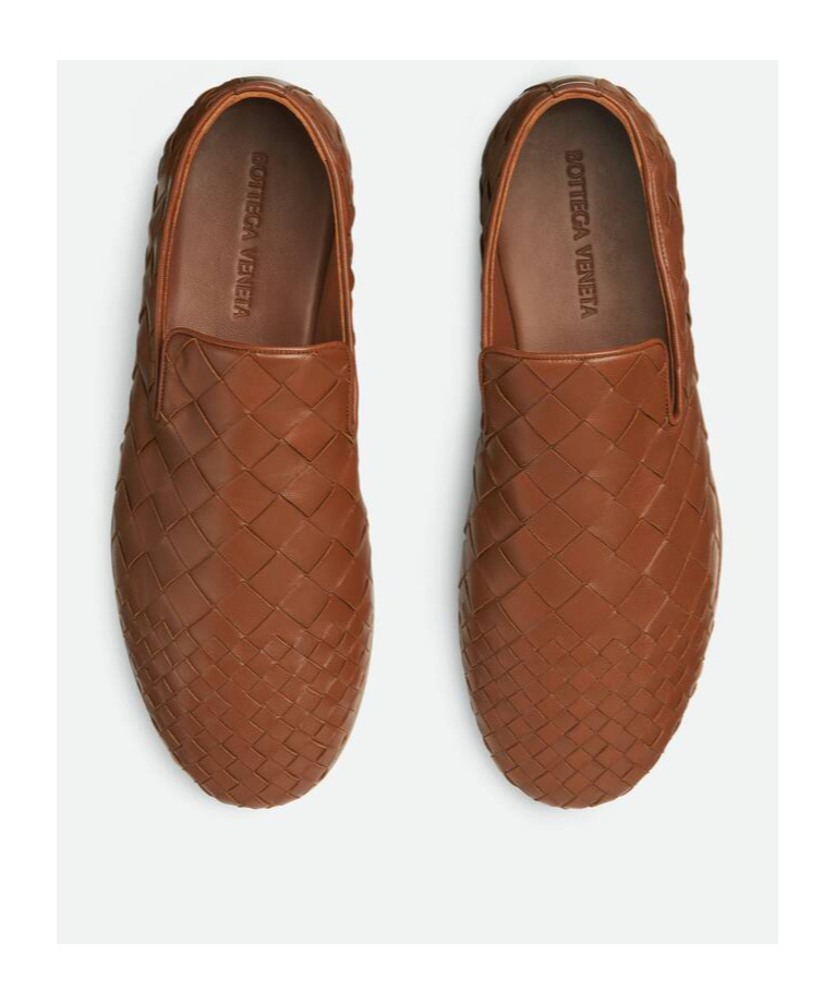 Bottega Veneta Round-head Casual Shoes In Brown