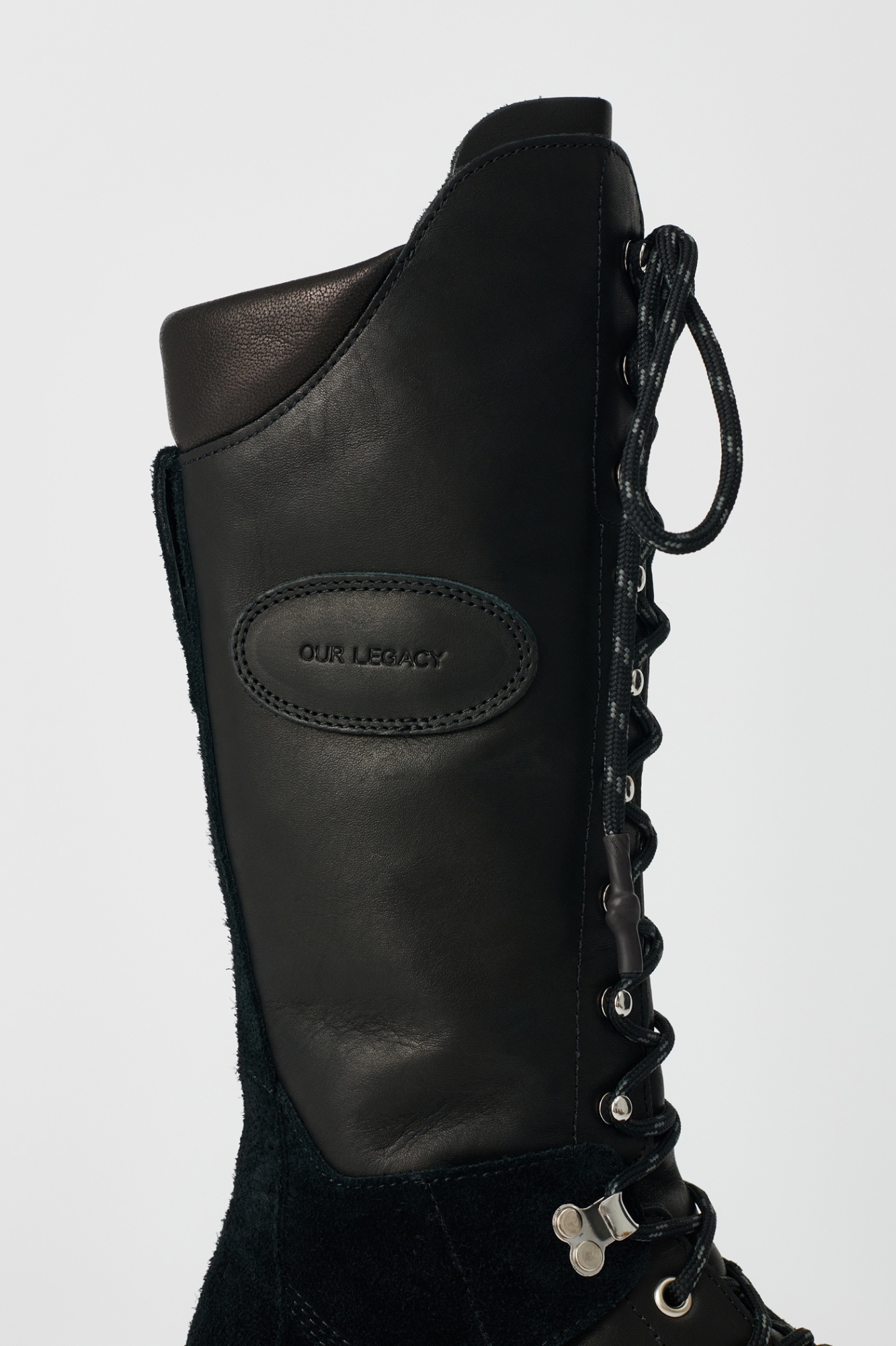 Our Legacy Tower Hiker Pull-ring Boots In Black