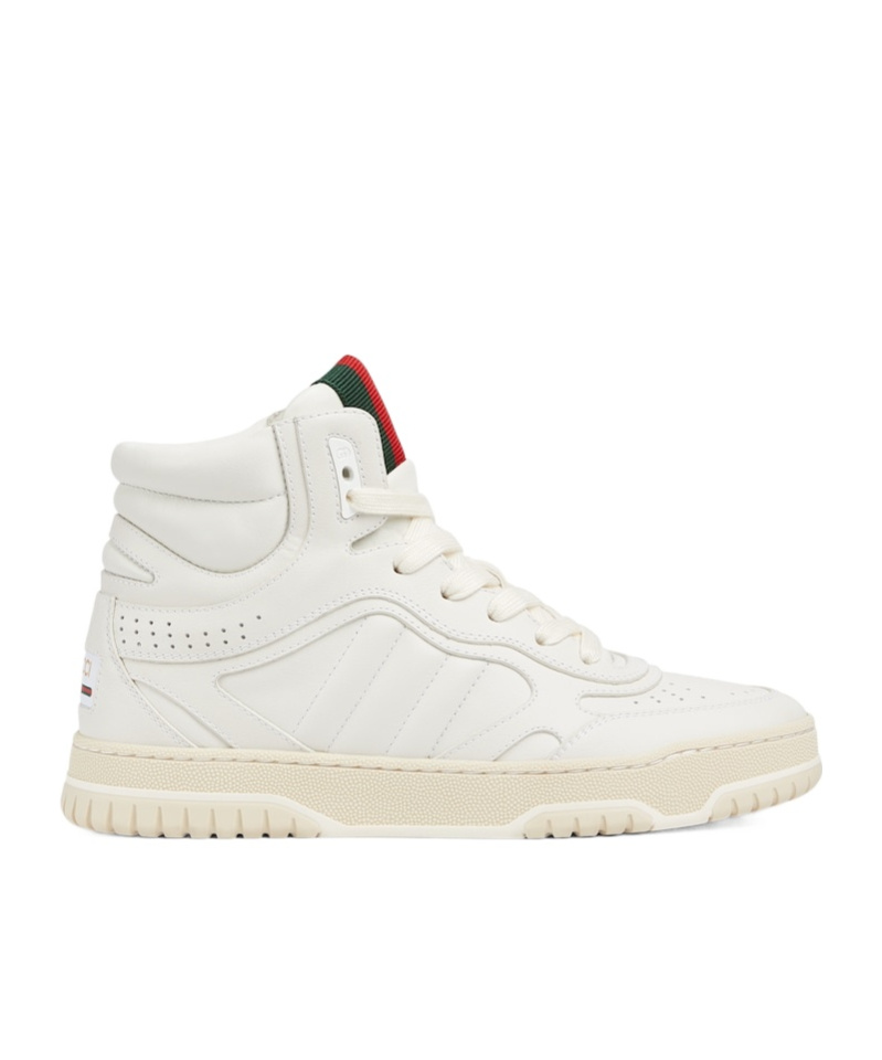 Gucci Re-web Series High-top Skate Shoes In White