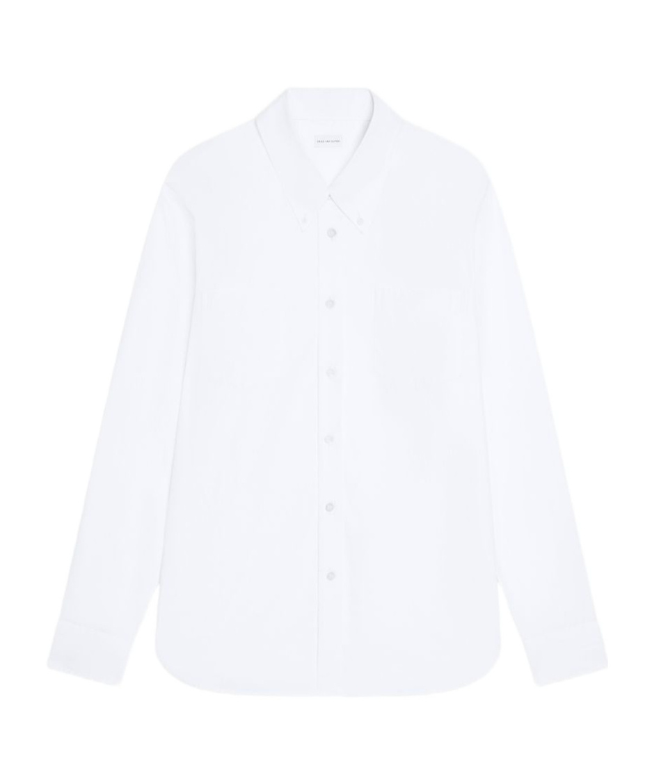 Dries Van Noten Long Sleeve Shirt In White