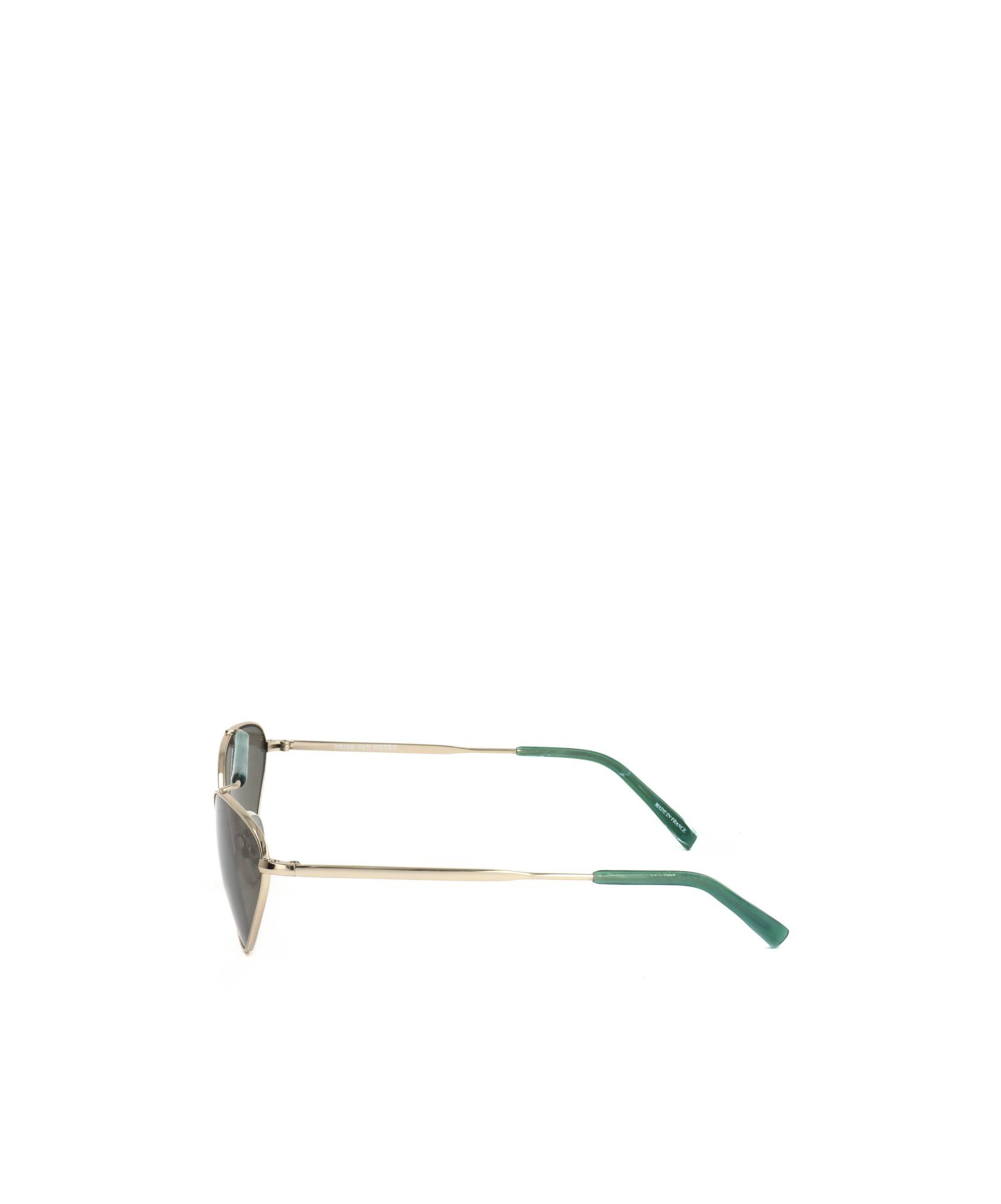 Dries Van Noten Linda Farrow X  Pilot Frame Sunglasses In Gray