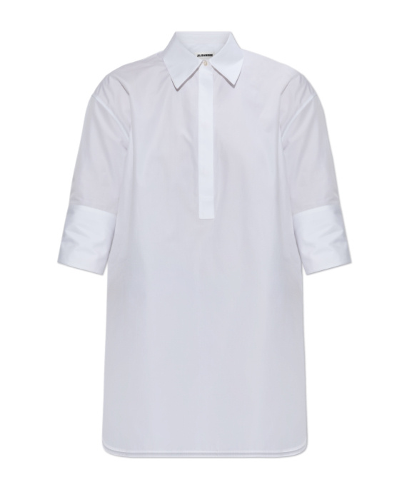 Jil Sander Short-sleeved Shirt In White