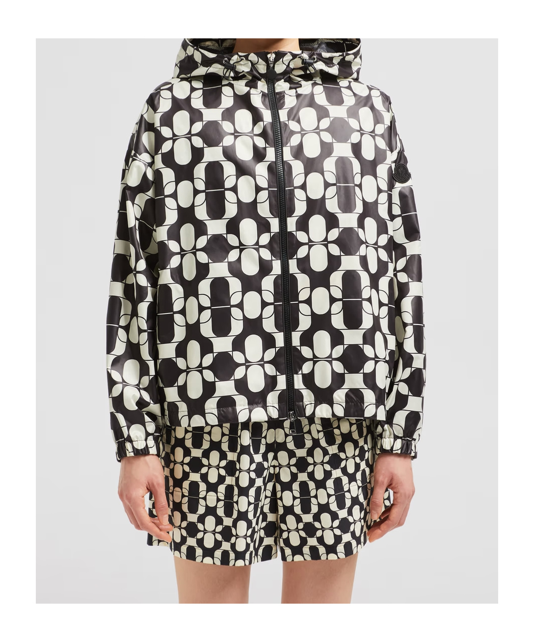 Moncler Women Pichon Printed Jacket In Black