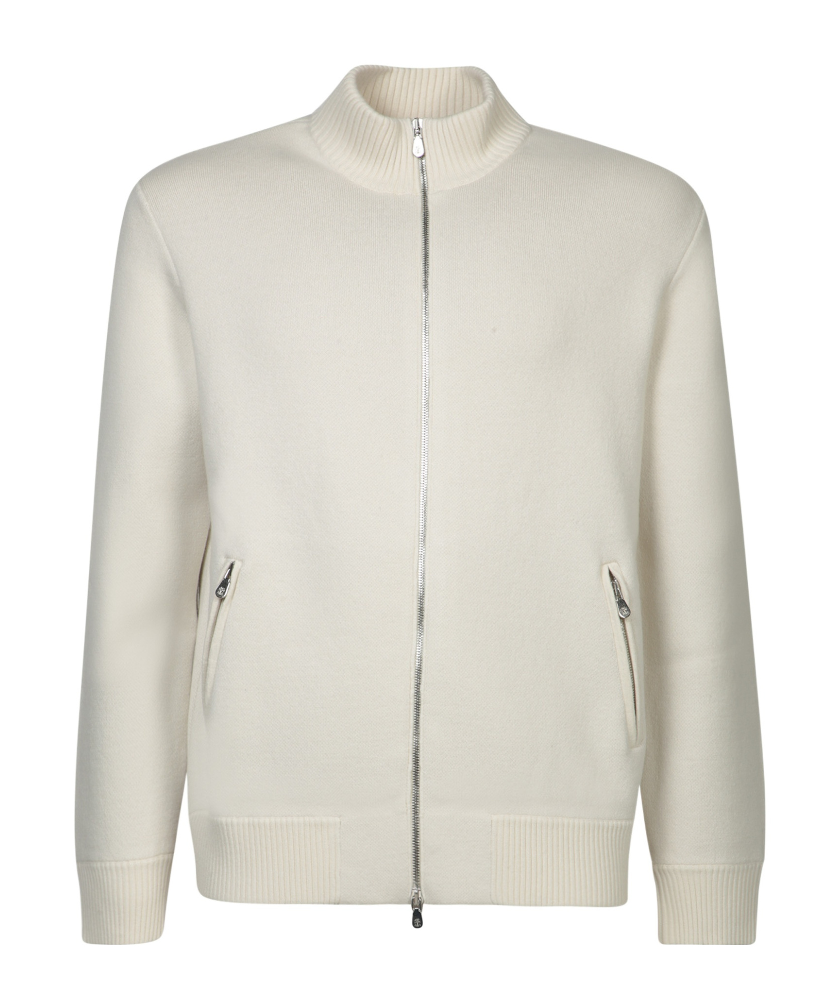 Brunello Cucinelli Ivory Double Full Zip Cardigan In White