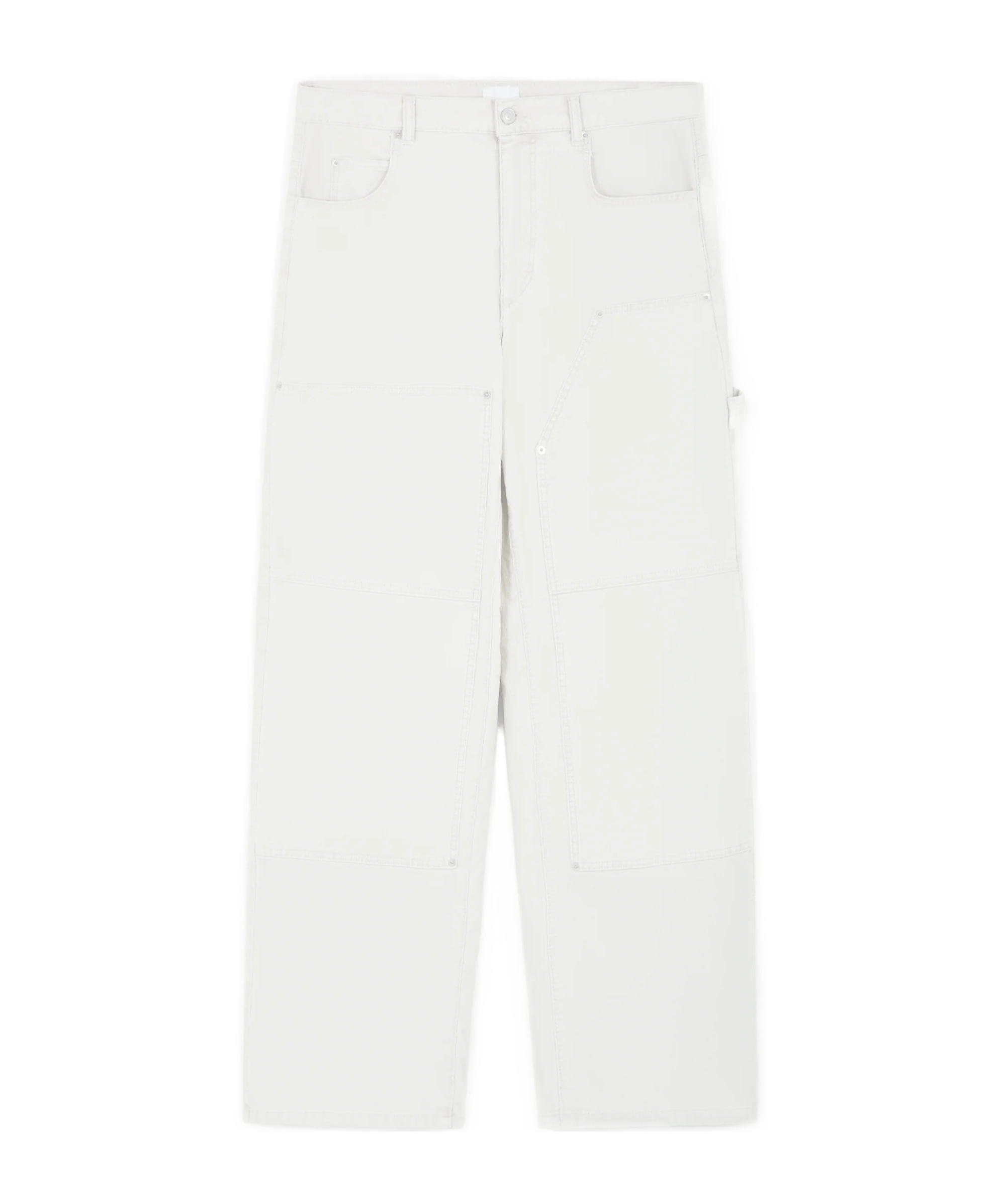 Isabel Marant Belt Loop Casual Pants In White