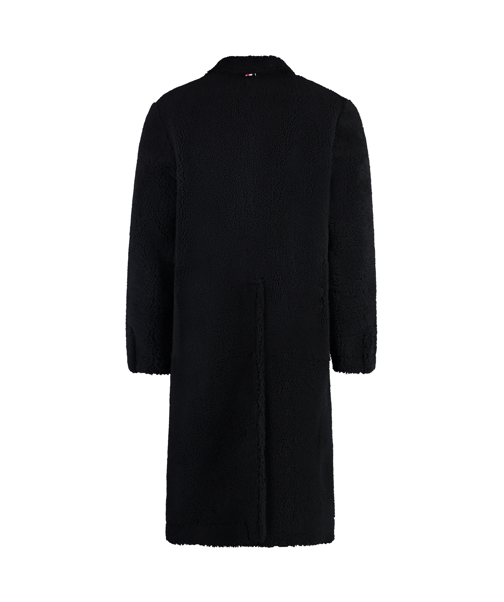 Thom Browne Double-breasted Long-sleeved Coat In Black