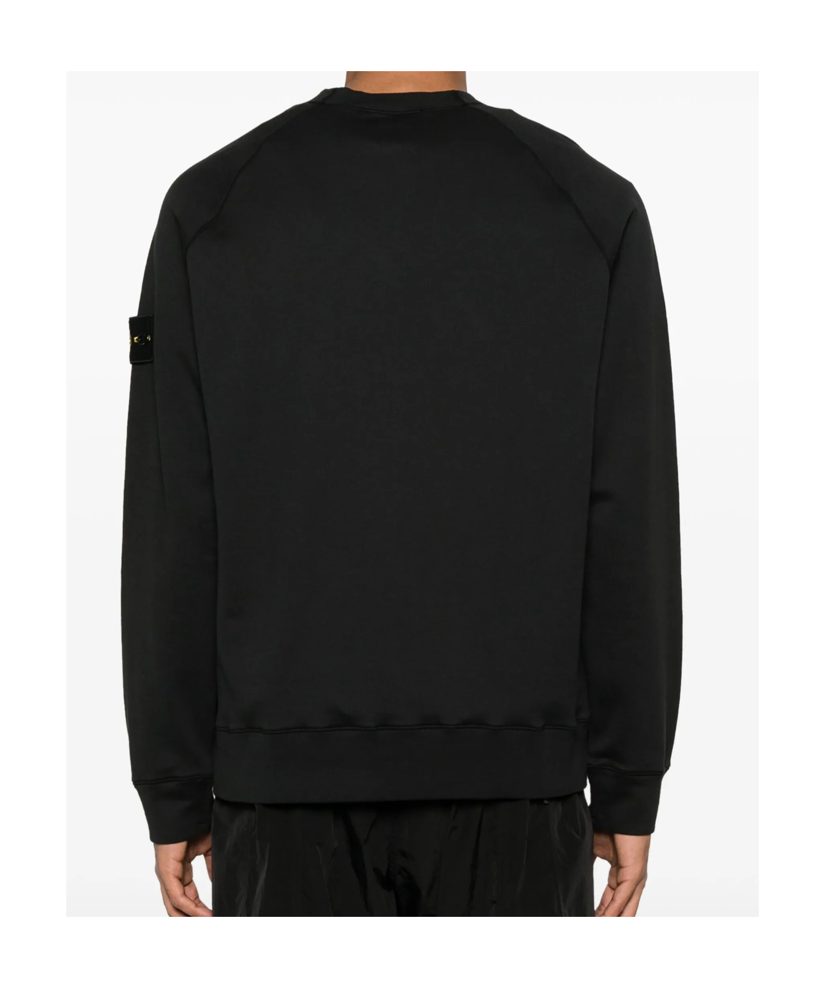 Stone Island Compass-badge Sweatshirt In Black