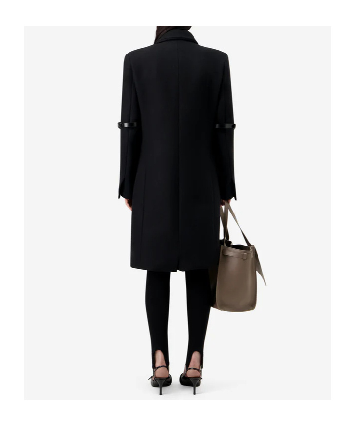 Coperni Double-breasted Coat In Black