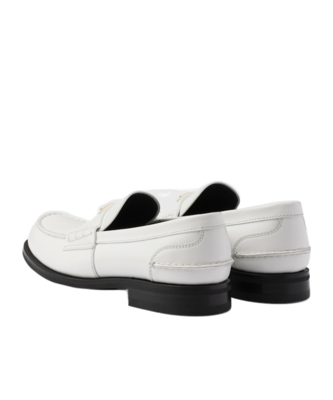 PRADA BRUSHED LEATHER LOAFERS
