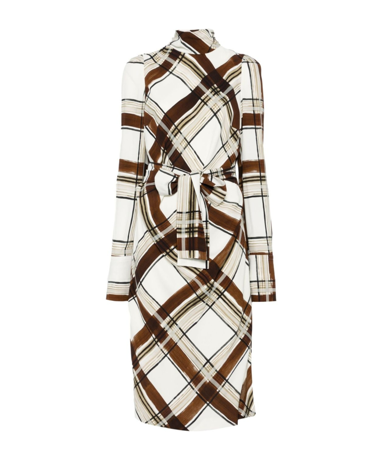 Dries Van Noten Long-sleeved Dress In White