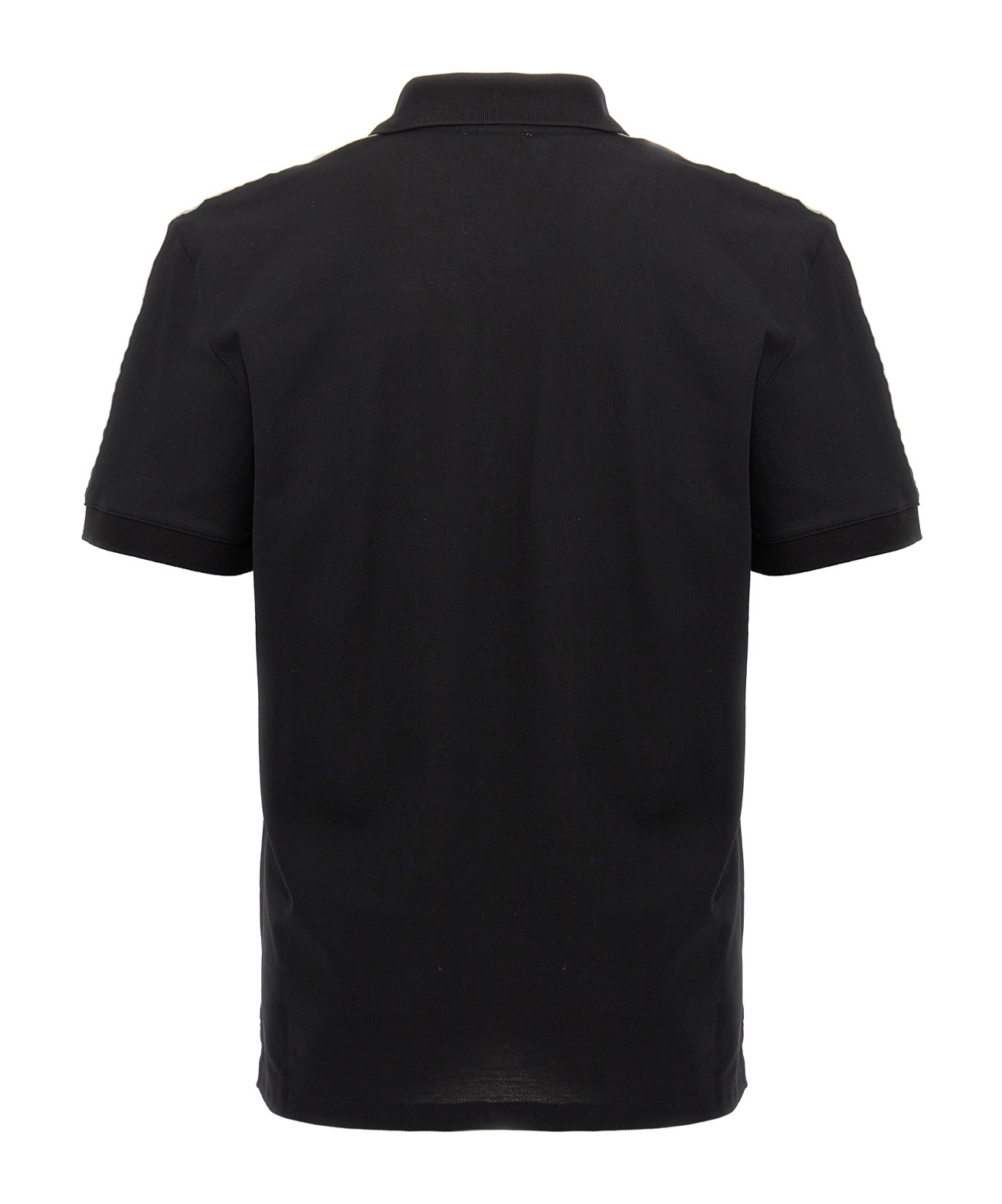 Alexander Mcqueen Organic Cotton Piquet Polo Shirt In Black