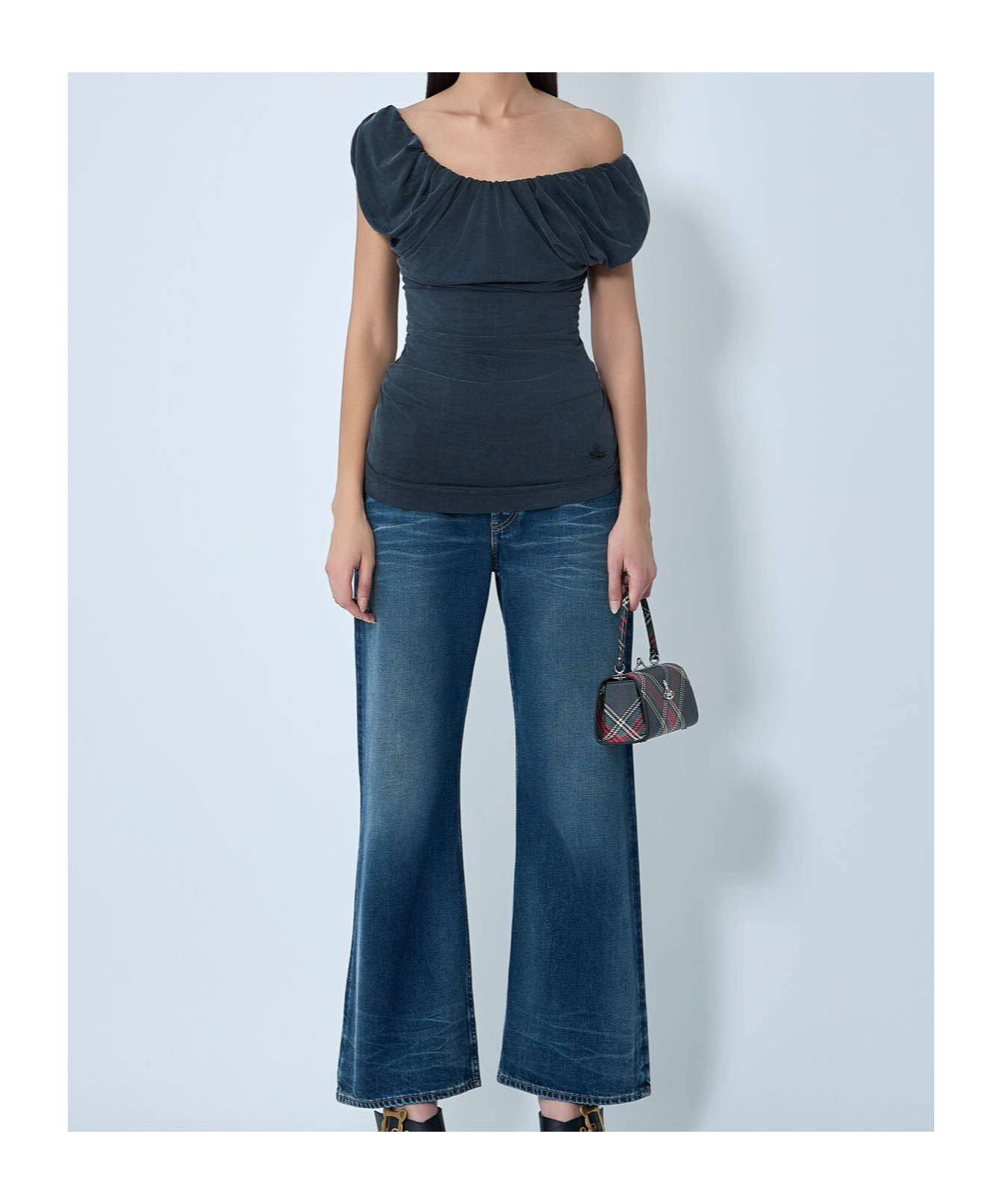 Vivienne Westwood Gathered Top In Blue
