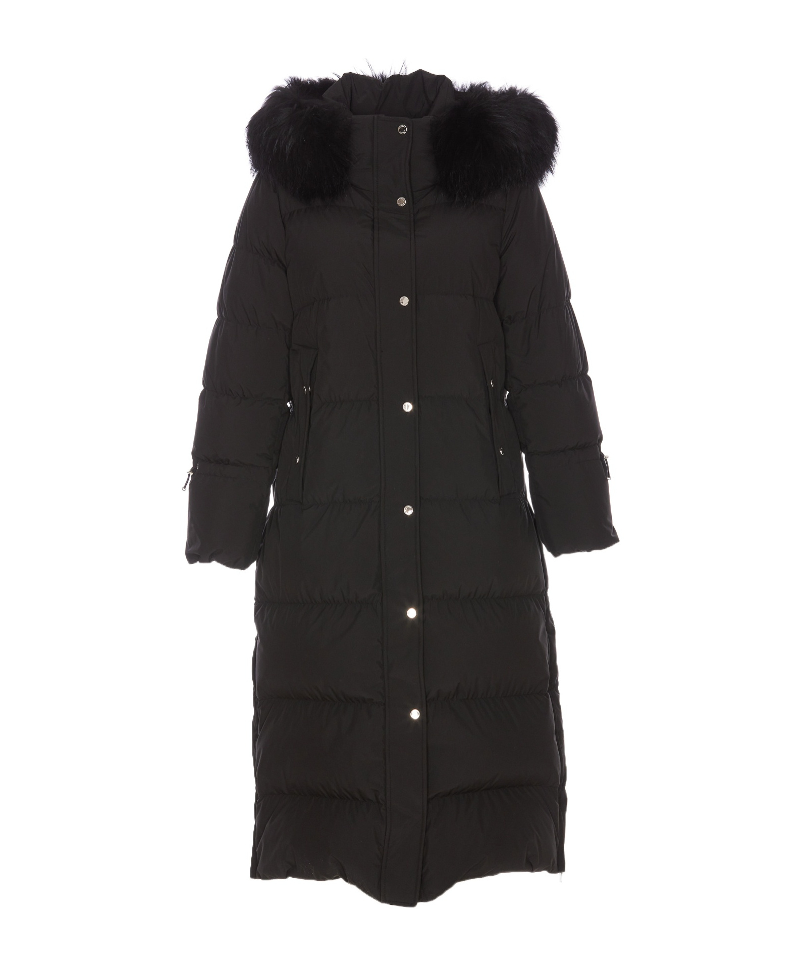 Moorer Dark Blue Puffer Zagara-kn Down Jacket In Black