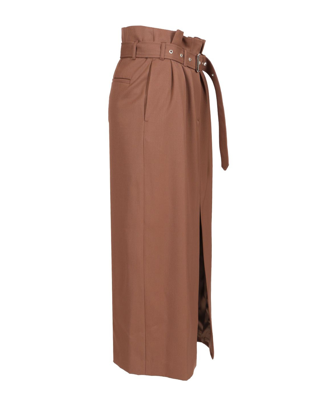Shop Dries Van Noten Slit Skirt In Brown