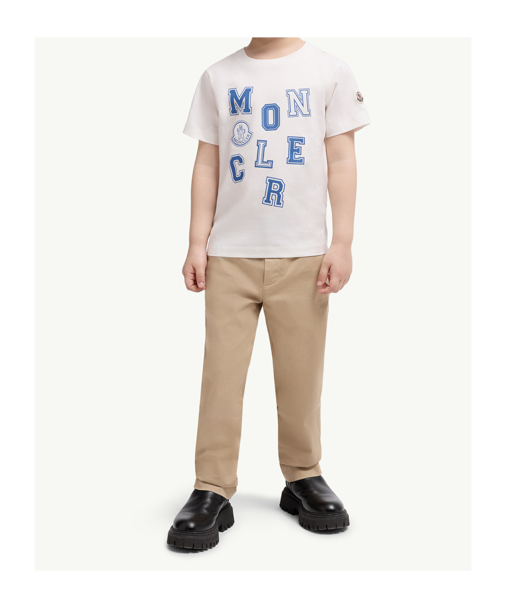 Moncler T-shirt En Coton À Motif Logo In White