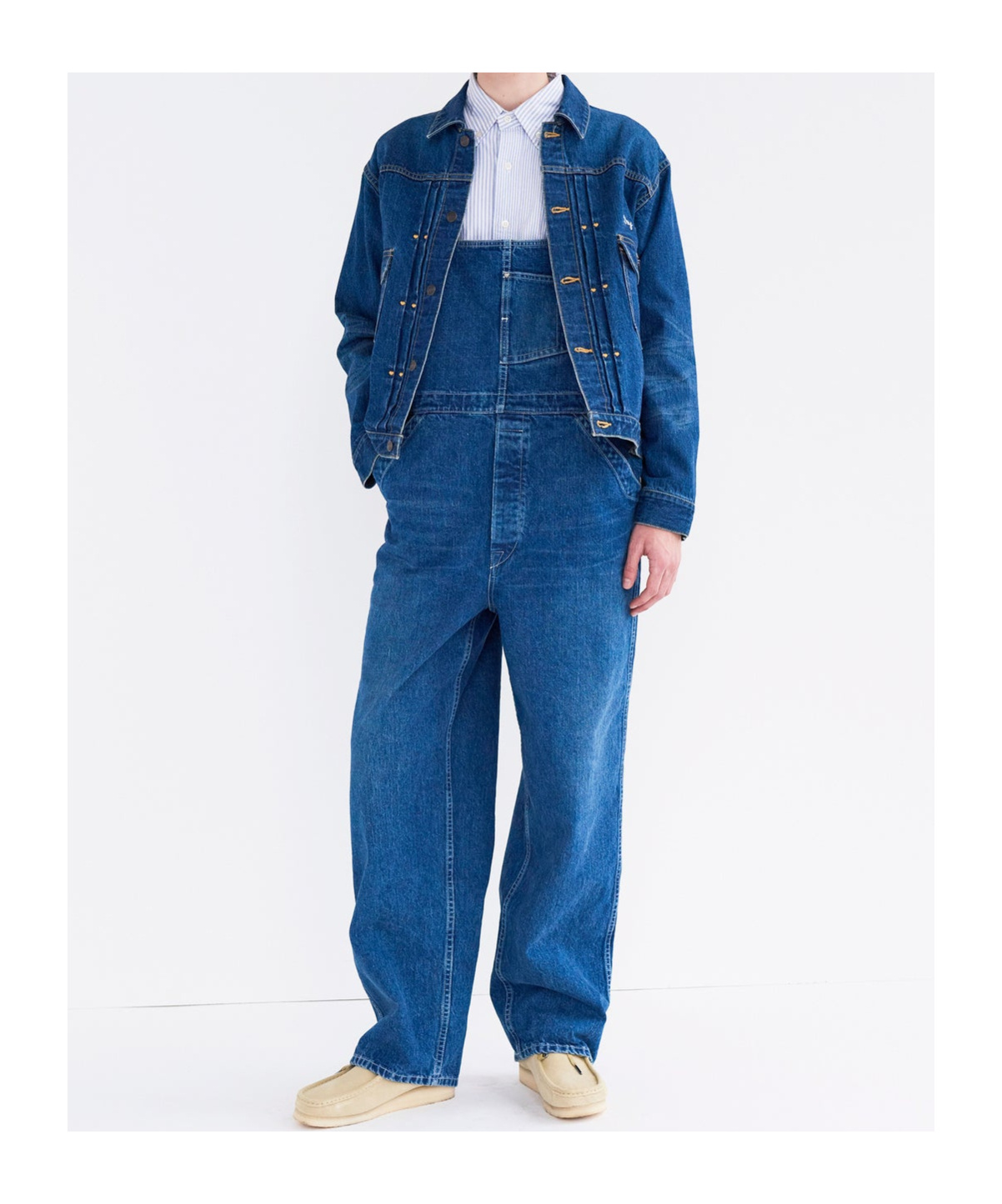 Human Made Buttoned Denim Jacket In Blue