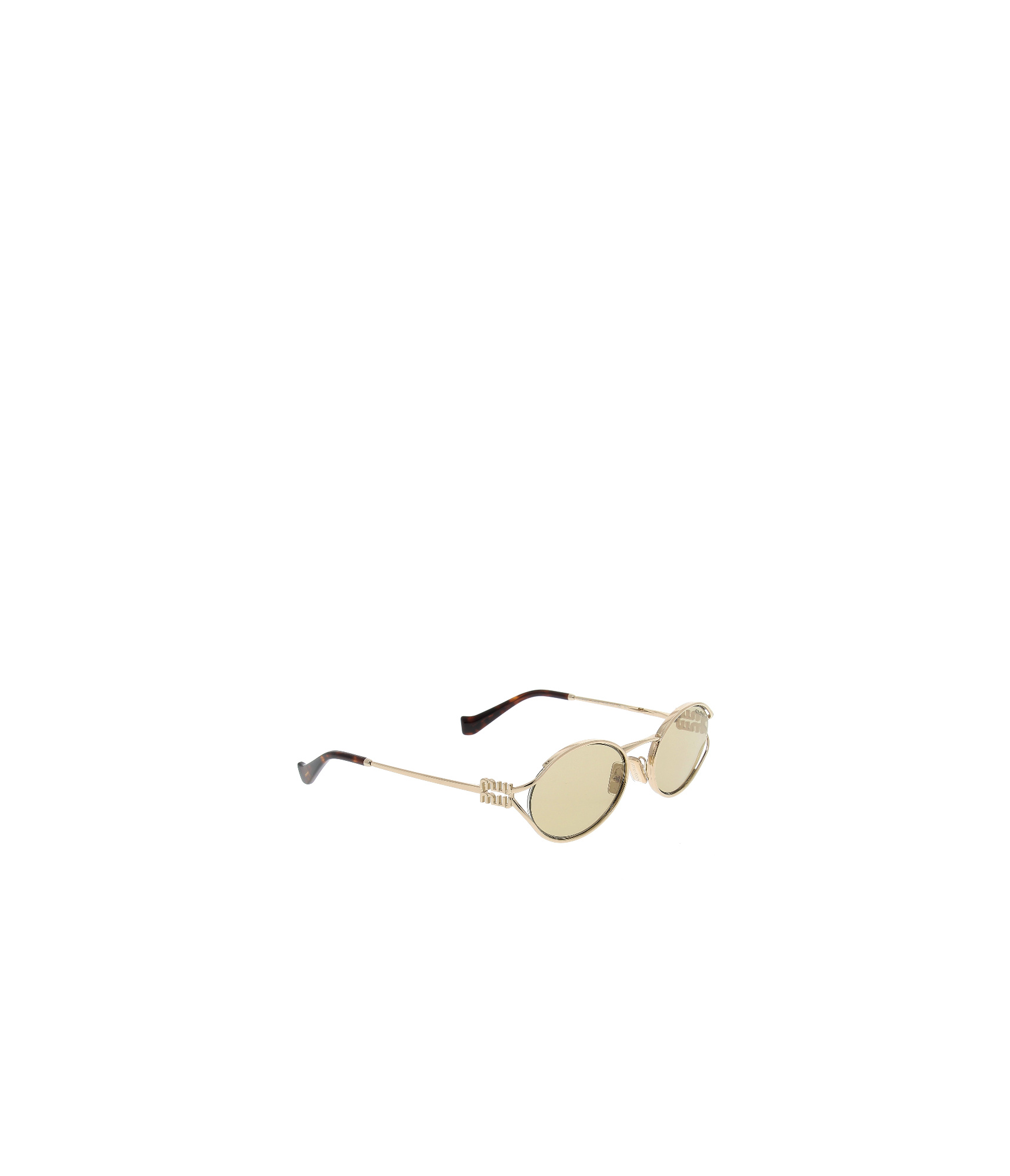 Miu Miu Full Frame Sunglasses In Nude
