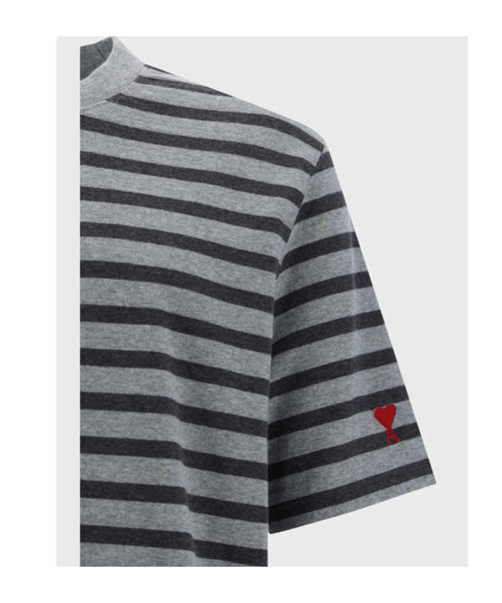 Ami Alexandre Mattiussi T-shirt In Gray