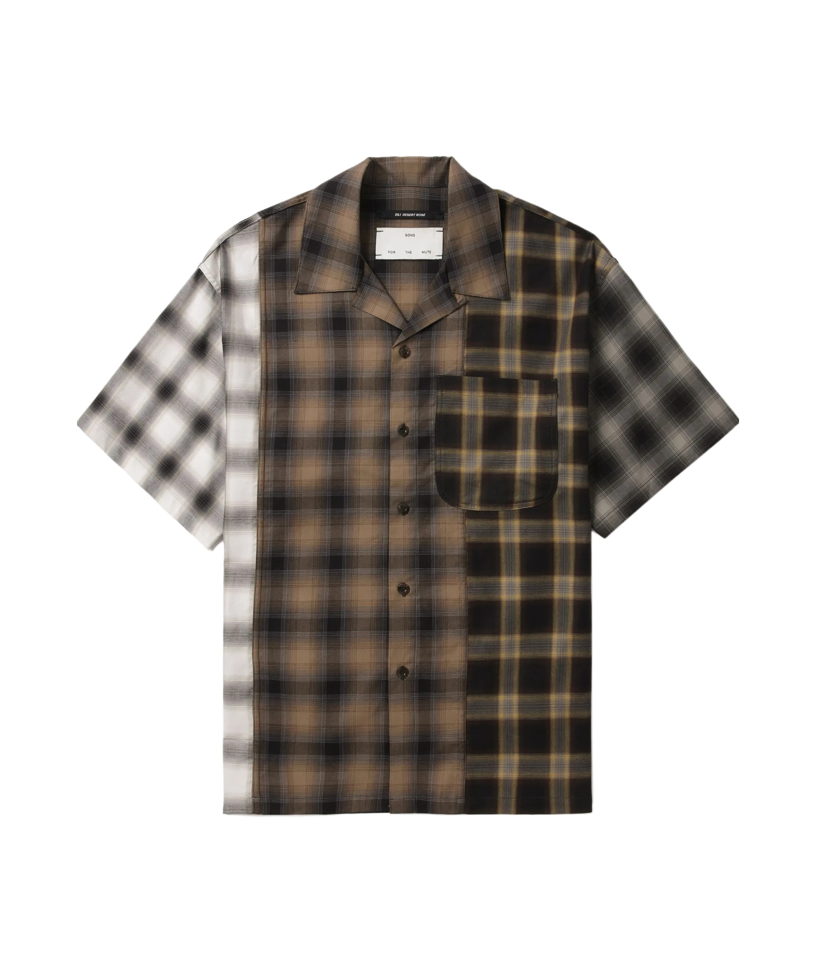 Shop Song For The Mute Checked Shirt In Brown