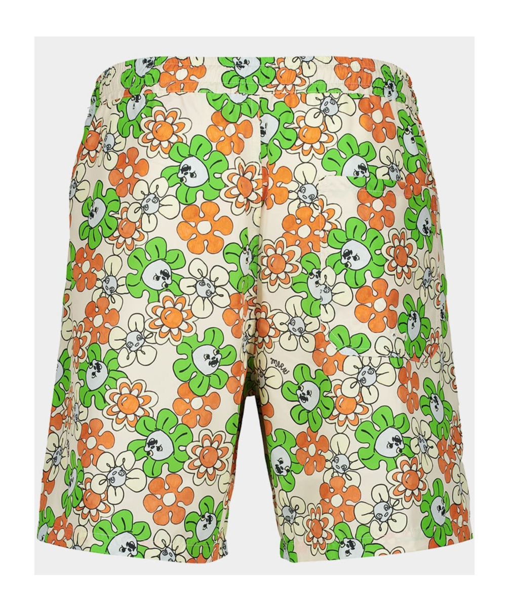 Marni Floral Graphic-print Swim Shorts In Multicolor