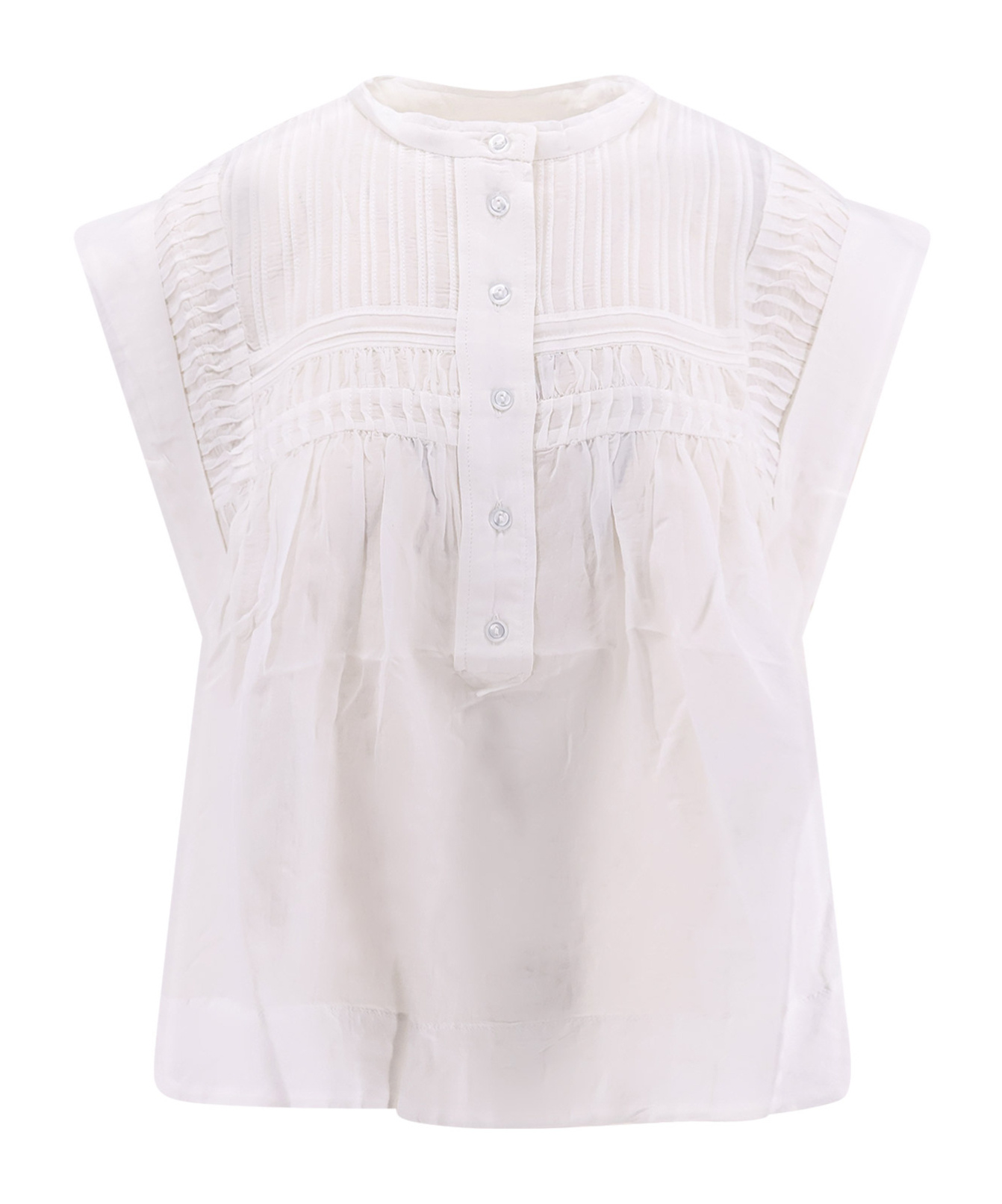 Shop Isabel Marant Étoile Leaza Top In White