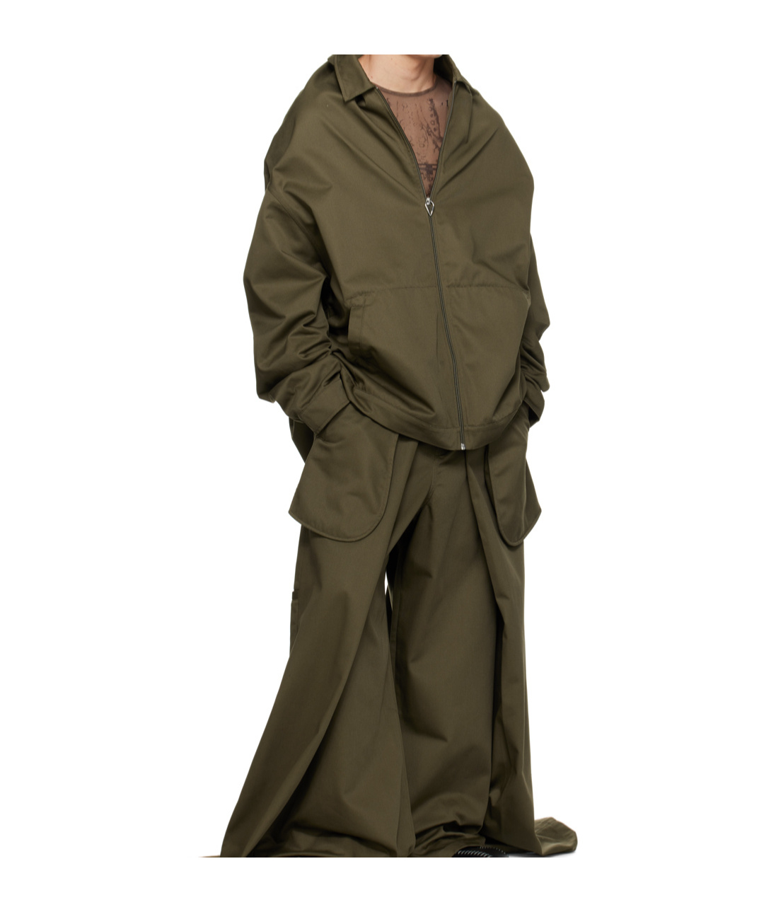 Jean Paul Gaultier Khaki Shayne Oliver Edition Jacket