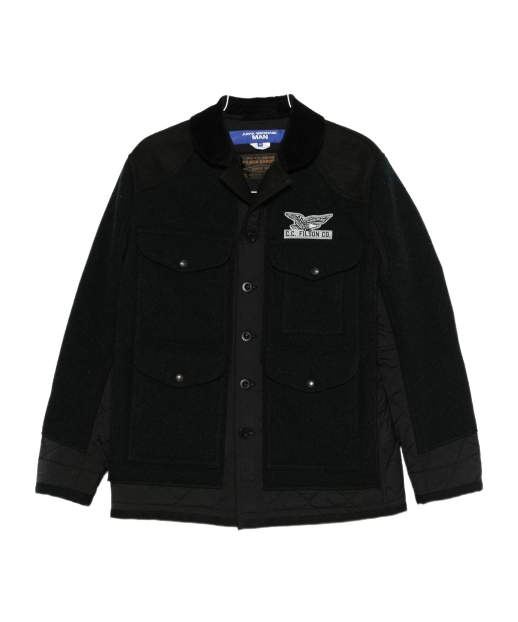 Junya Watanabe Button-down Long-sleeved Casual Jacket In Black