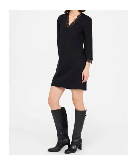 Liu •jo Lace Tunic Dress In Black