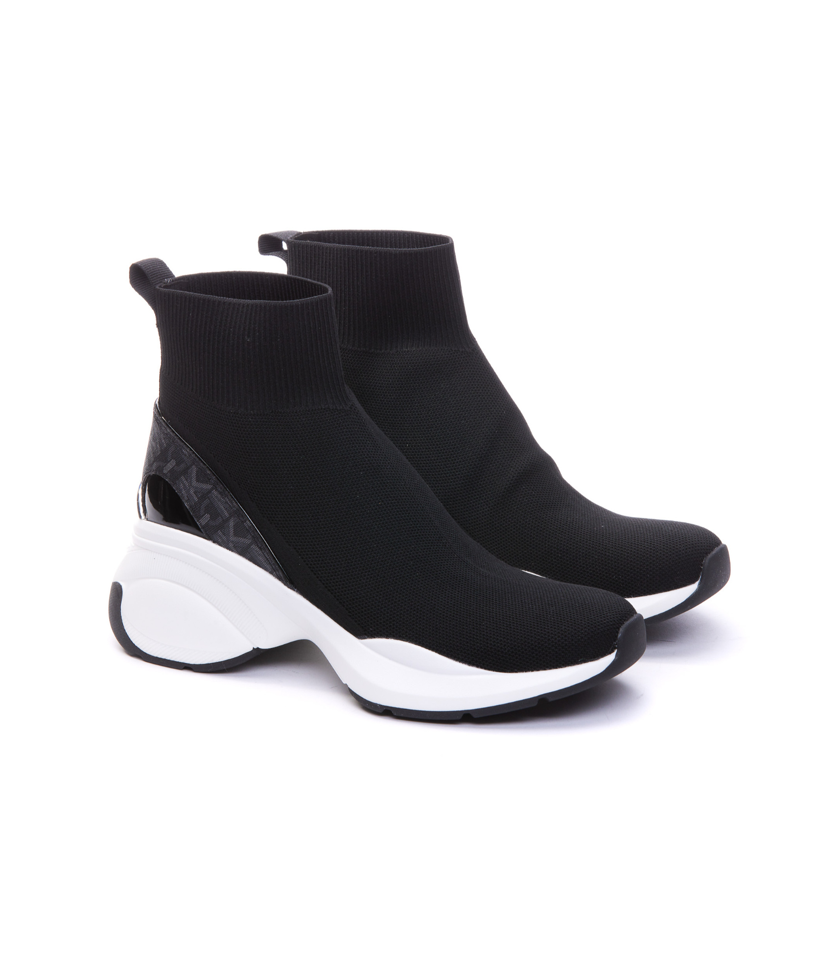 Michael Michael Kors Zumma Sock-style Sneakers In Black