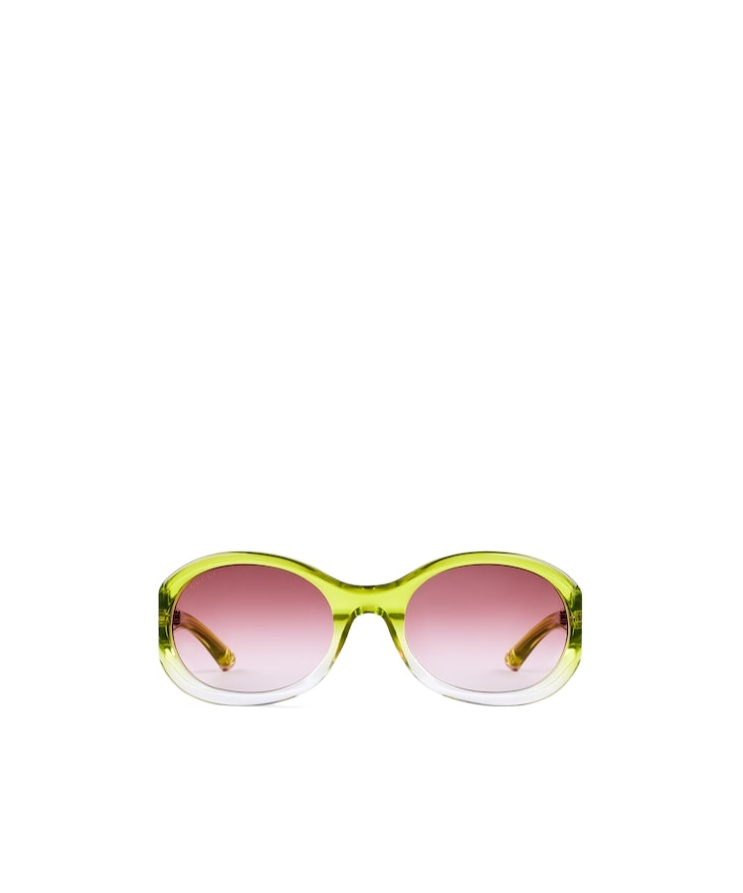 Gucci Round Frame Sunglasses In Pink