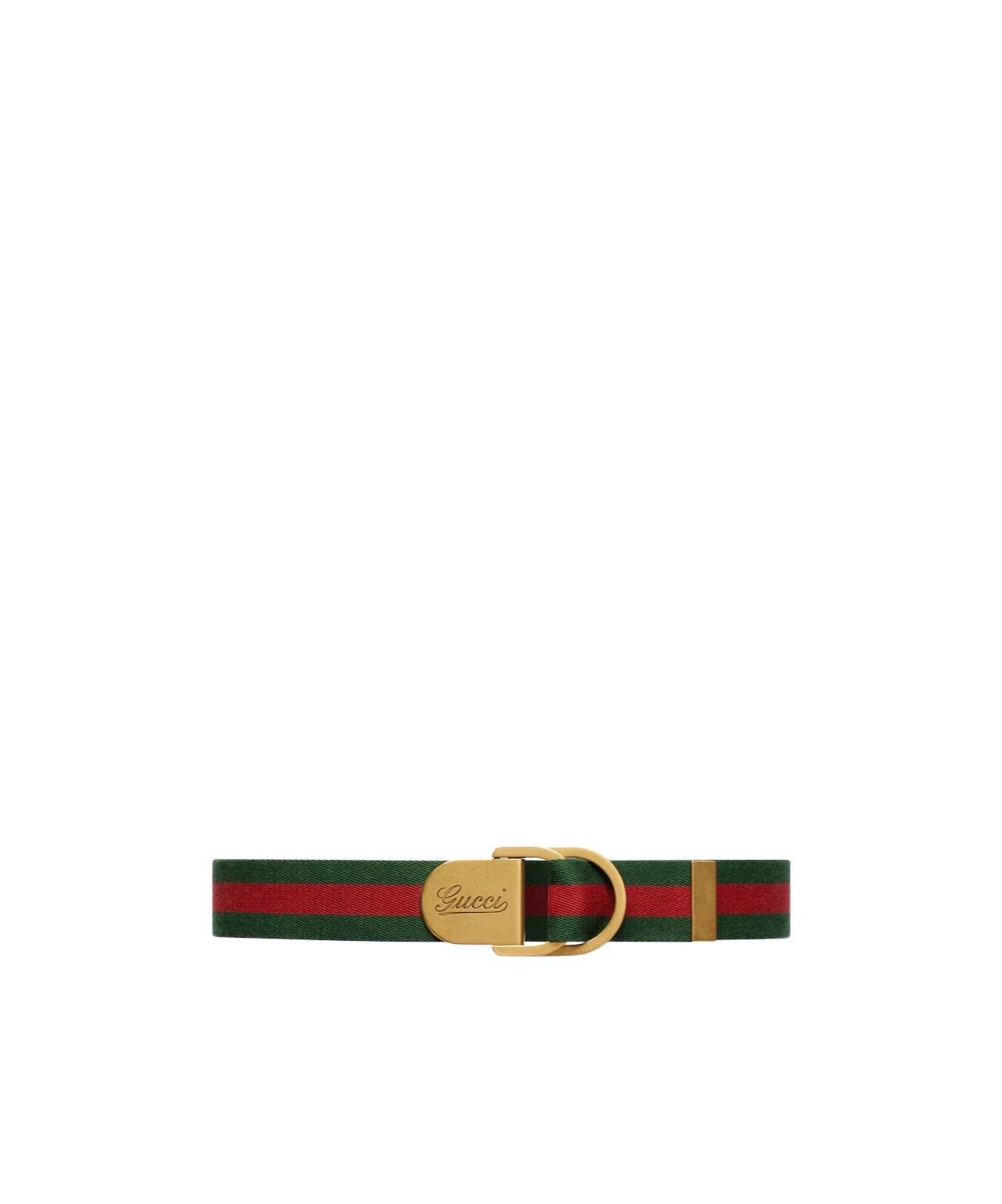 Gucci Web Logo Buckle Belt In Multicolor