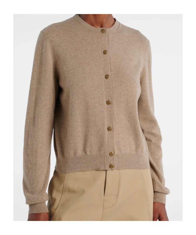 Loro Piana Cashmere Cardigan In Brown