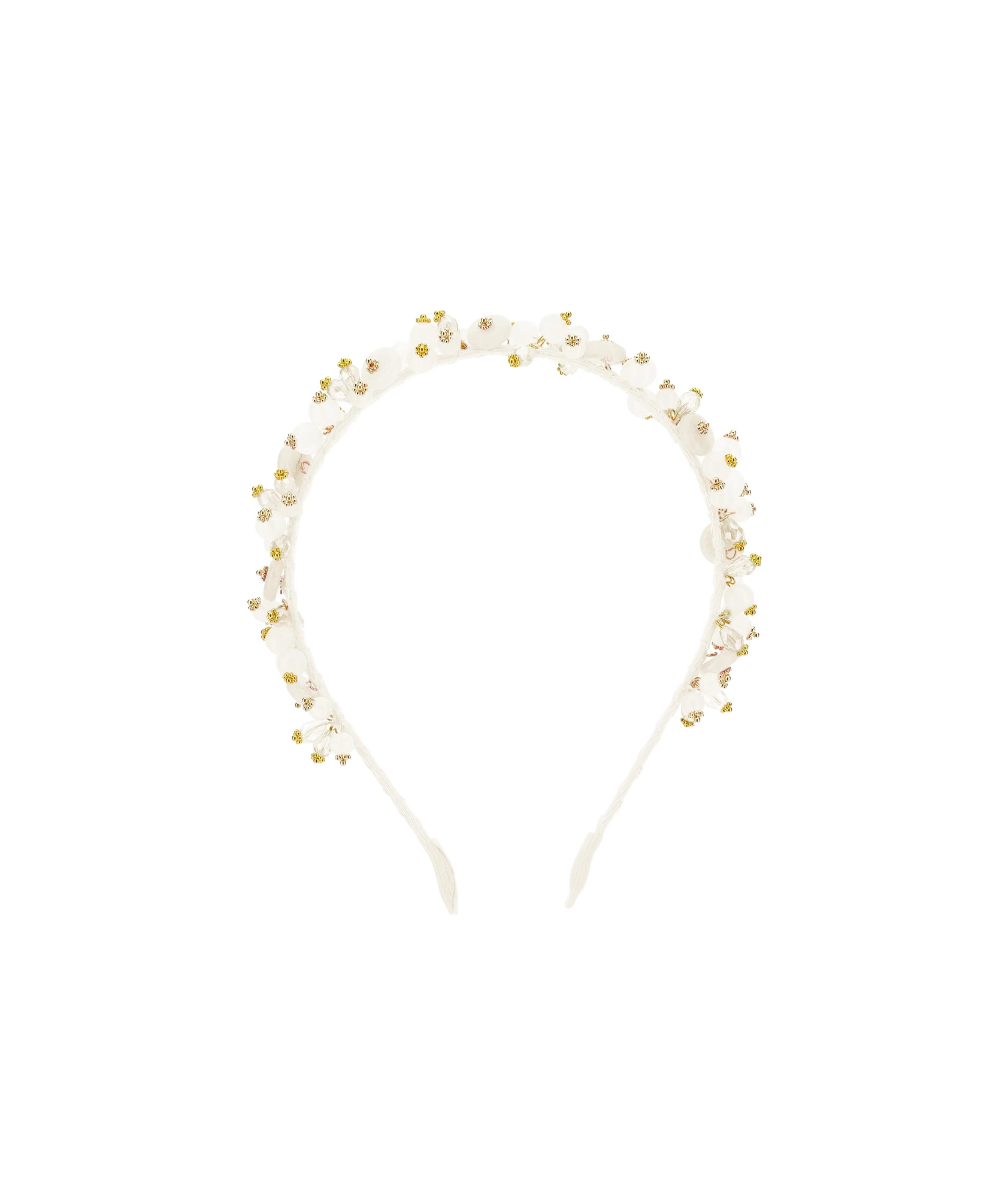 Monnalisa Beaded Hair Accessory In Pattern