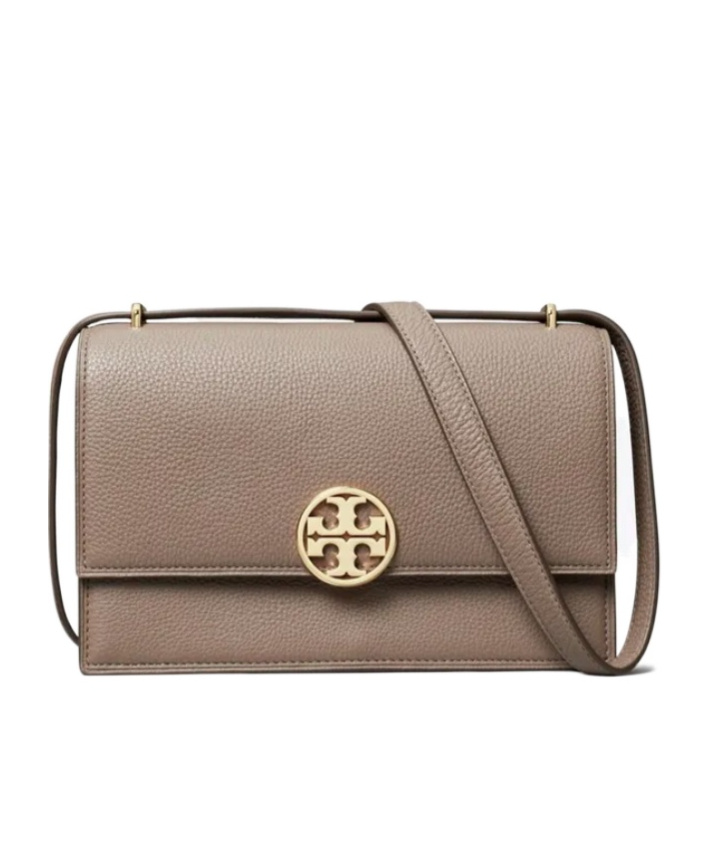 Shop Tory Burch Miller Shoulder Bag In Brown