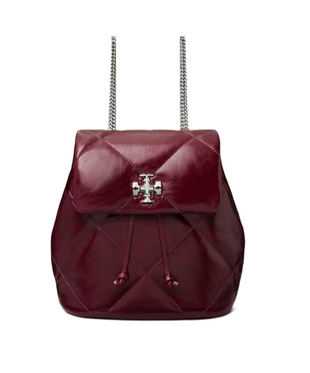 Tory Burch Mini Kira Diamond Quilt Distressed Backpack