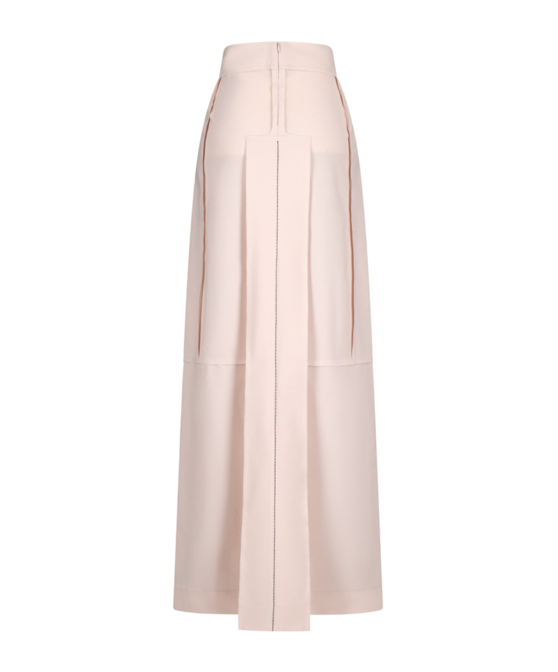 Shop Victoria Beckham Deconstructed Skirt In White