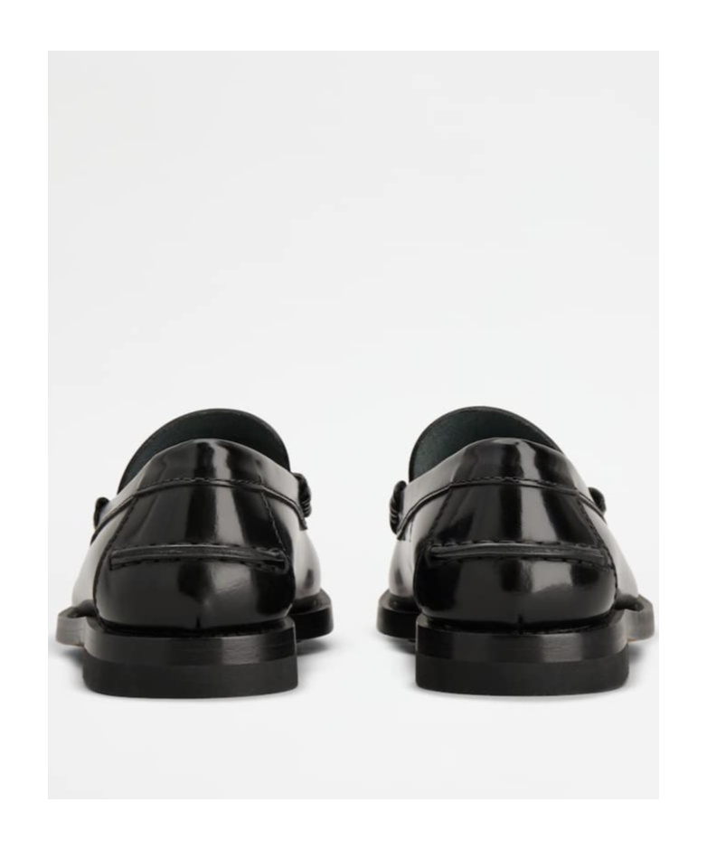 Tod's Leather Classic Loafers In Black