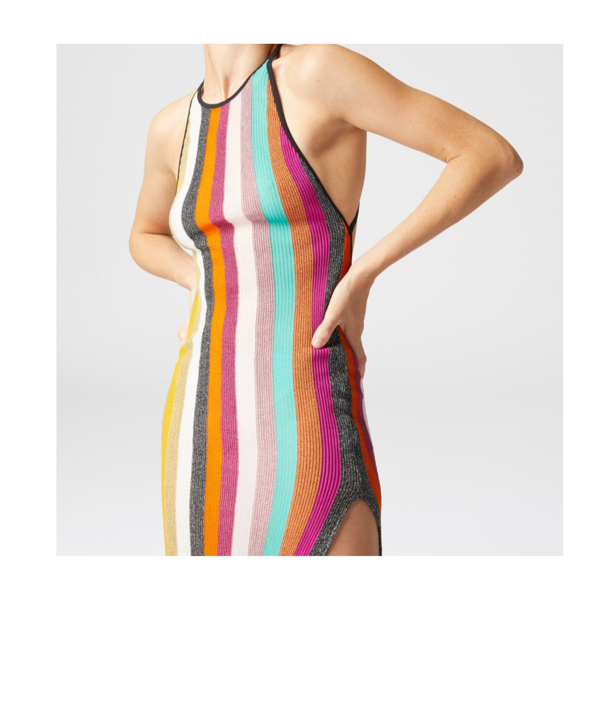 Missoni Striped Metallic Crochet-knit Maxi Dress In Multicolor