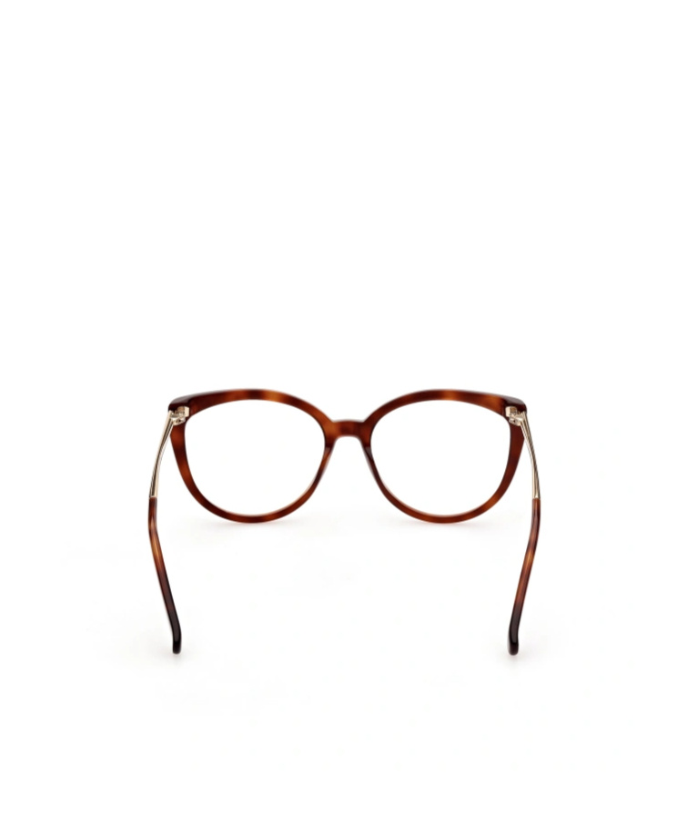 Max Mara Round-frame Optical Glasses In Brown