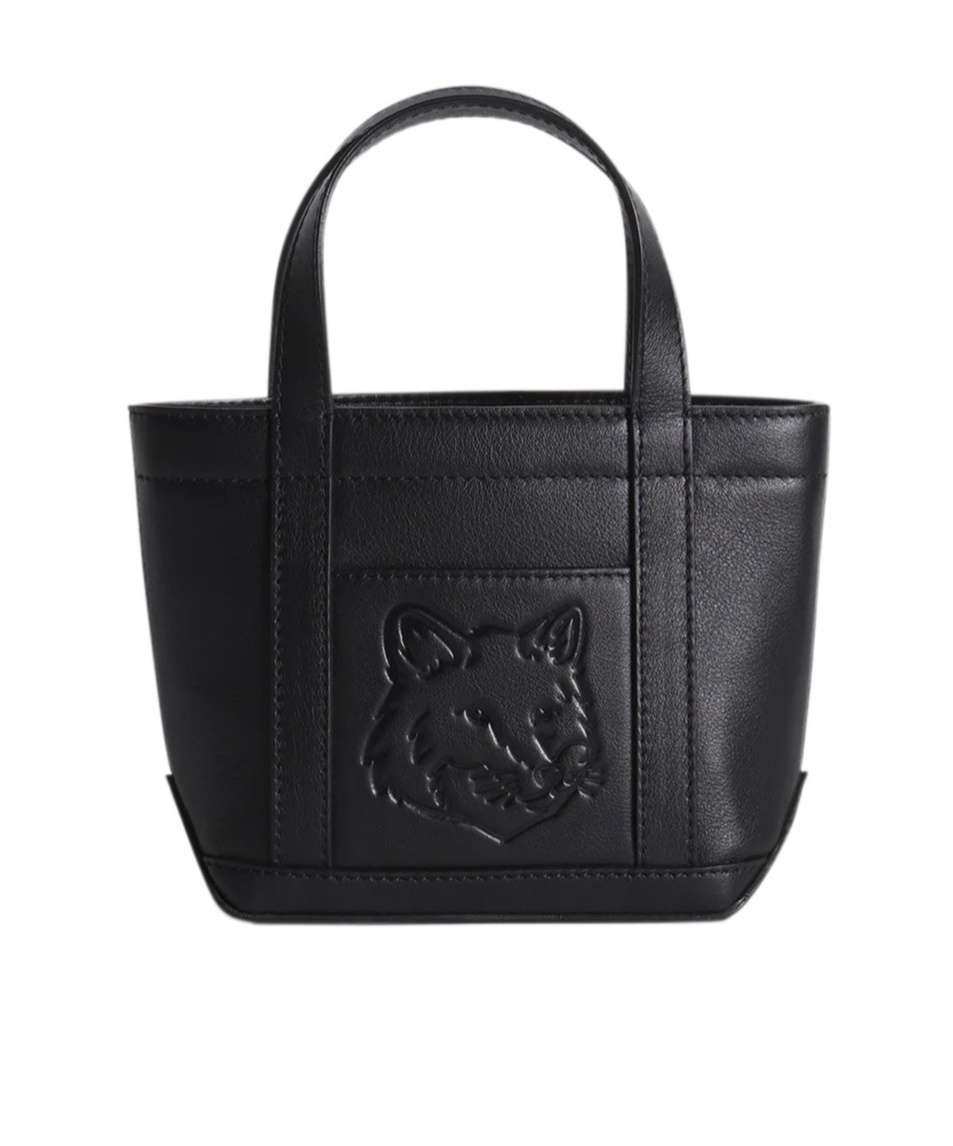 MAISON KITSUNÉ MINI FOX HEAD TOTE BAG