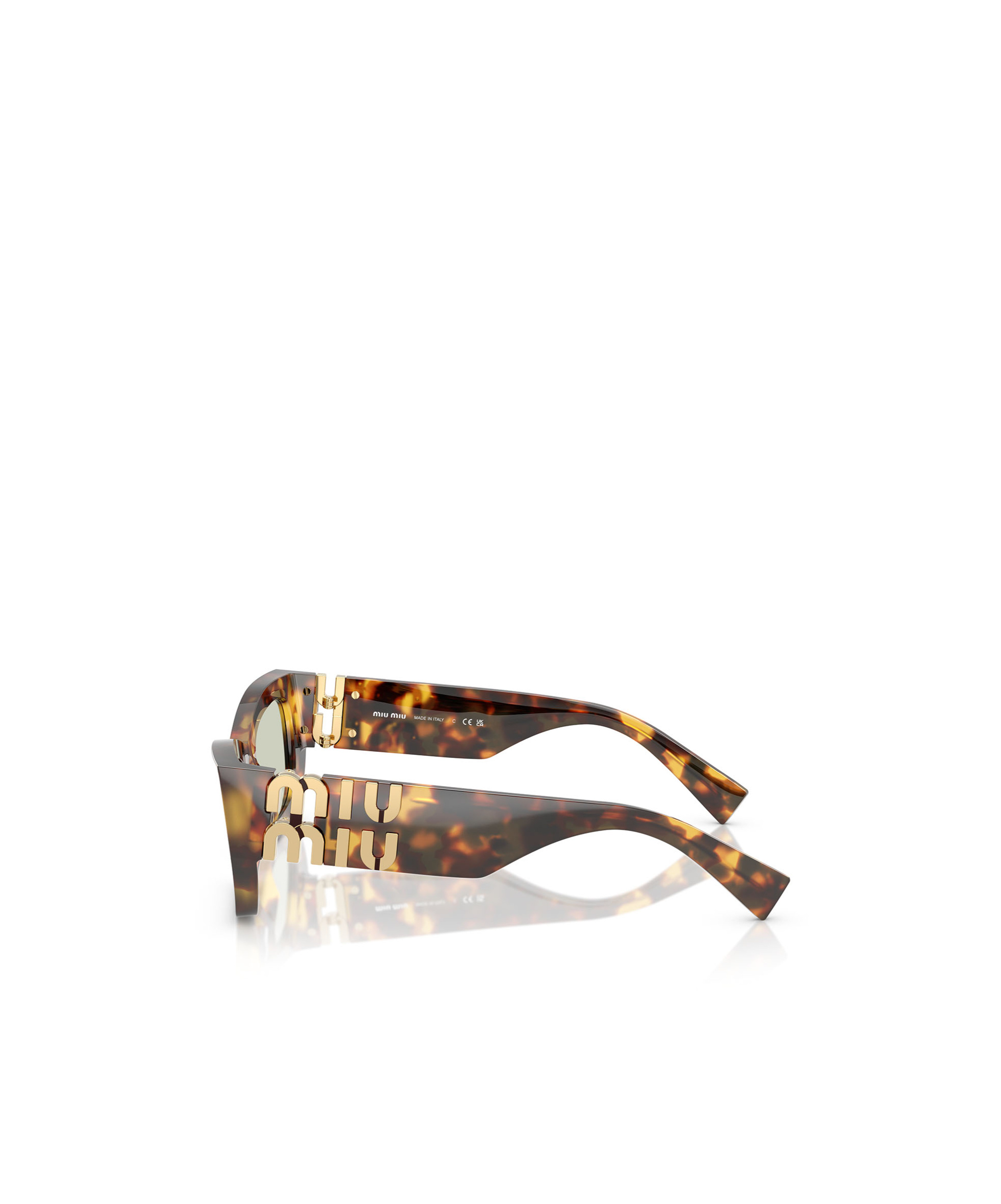 Miu Miu Full Frame Sunglasses In Green
