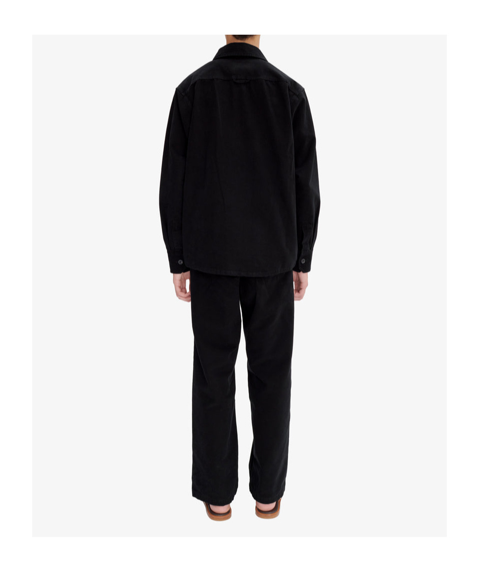 Apc Renato Pleated Wool Trousers In Black
