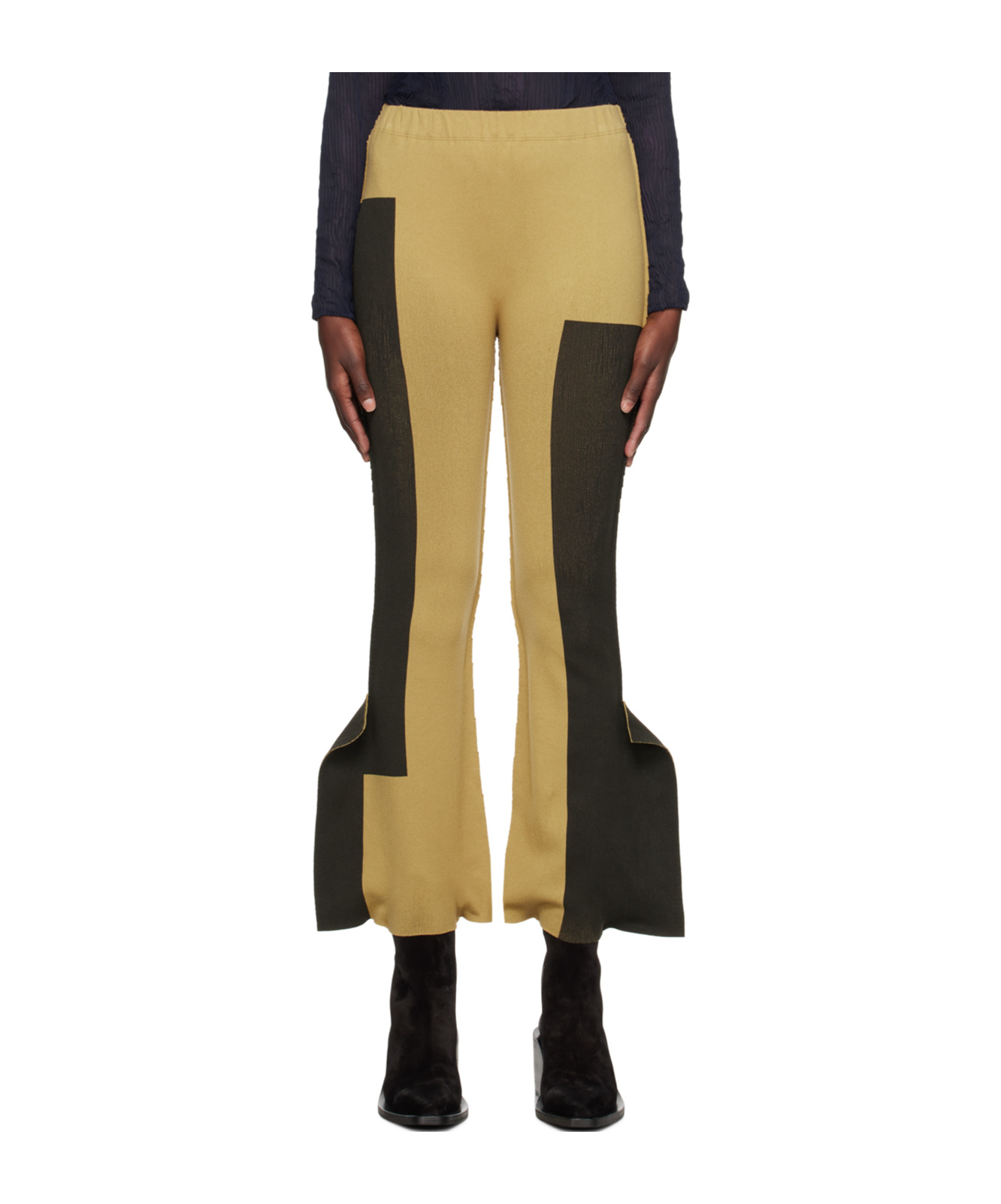Shop Issey Miyake Elastic Waist Casual Pants In Black