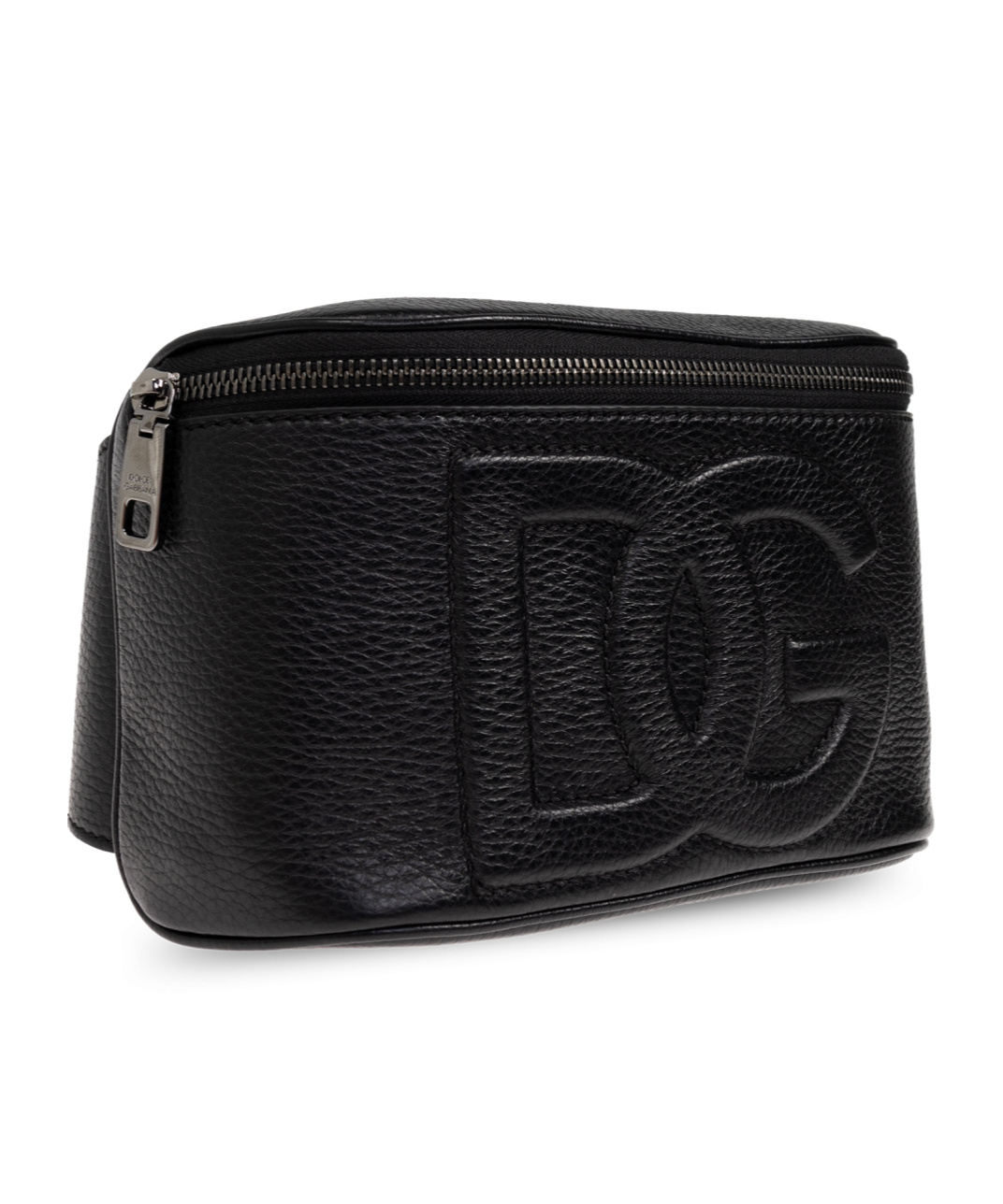 Dolce & Gabbana Zippered Shoulder Bag In Black