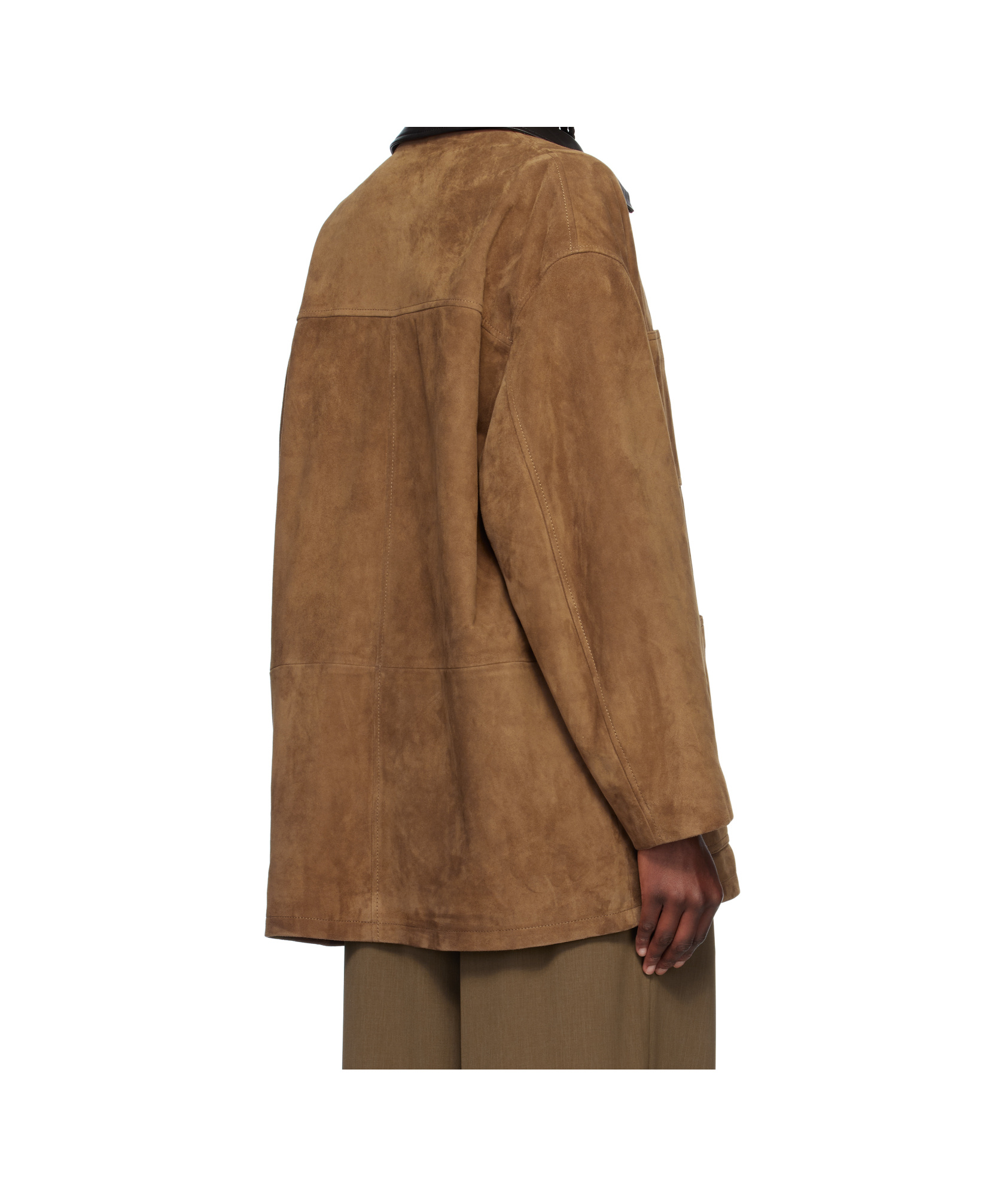 Nour Hammour Bam Zip-up Leather Jacket In Brown