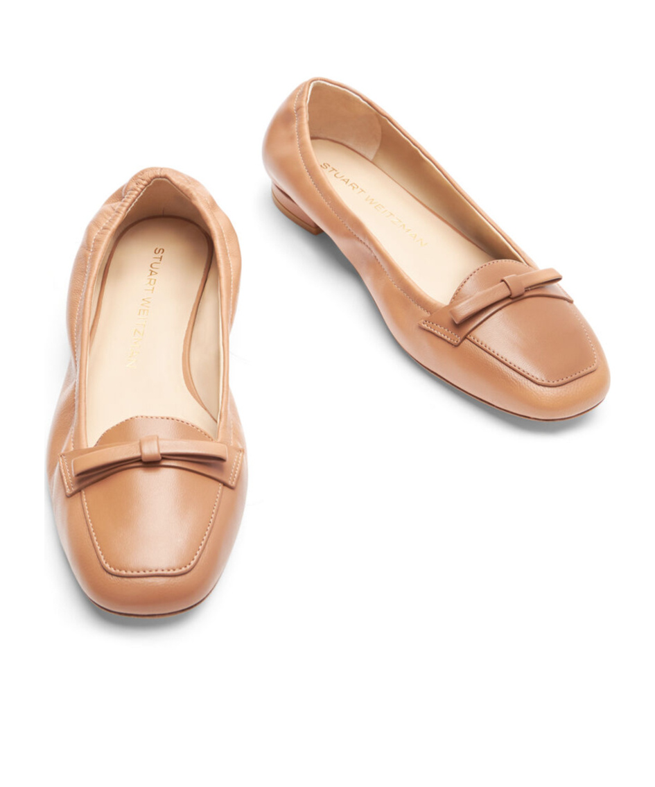 Stuart Weitzman Tully Loafers In Nude