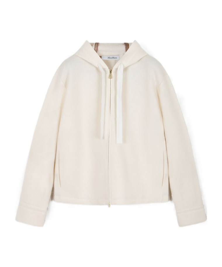Max Mara Long Sleeve Sweatshirt In White