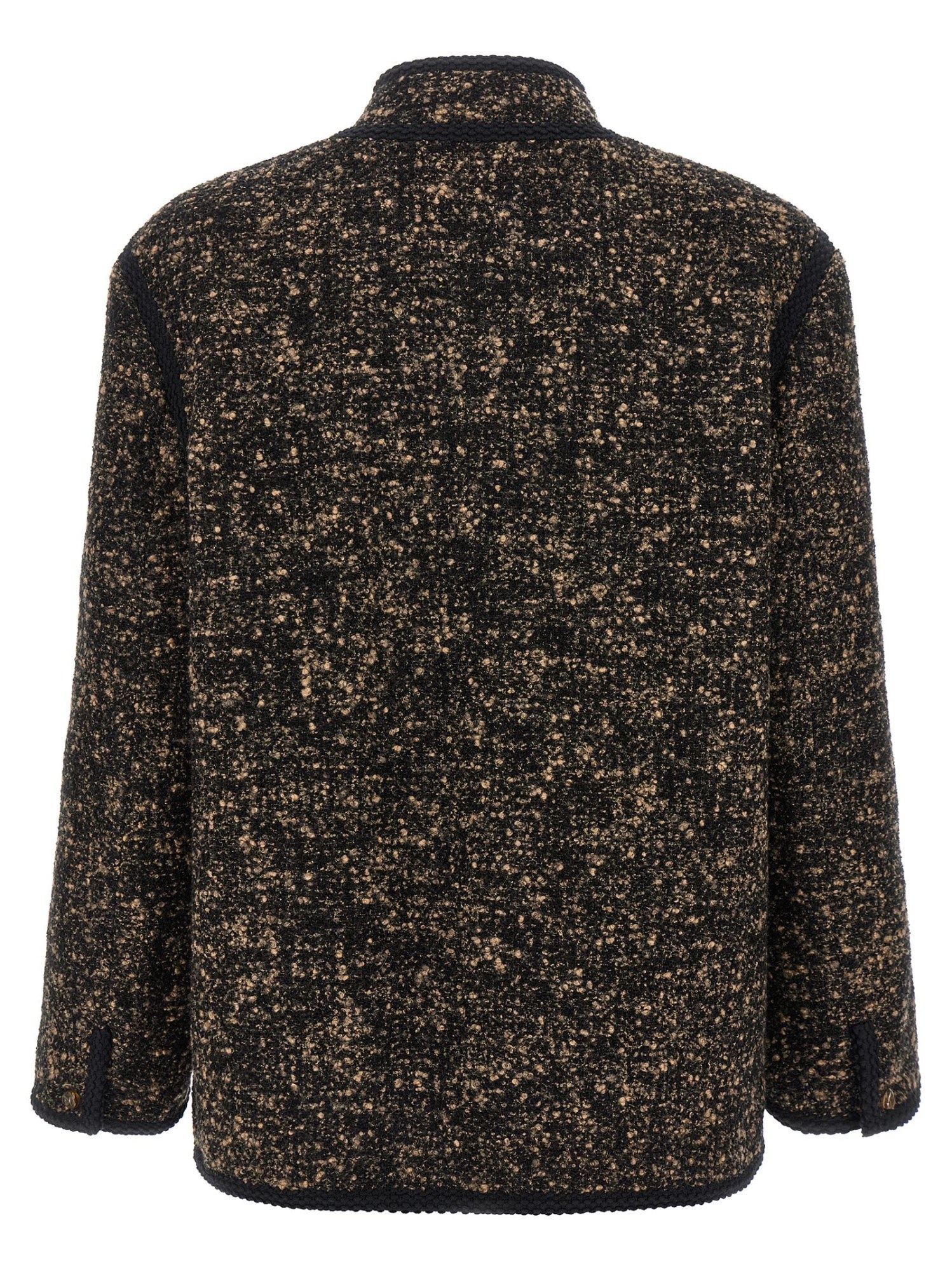 Blazé Milano Tweed Button-fastening Jacket In Brown