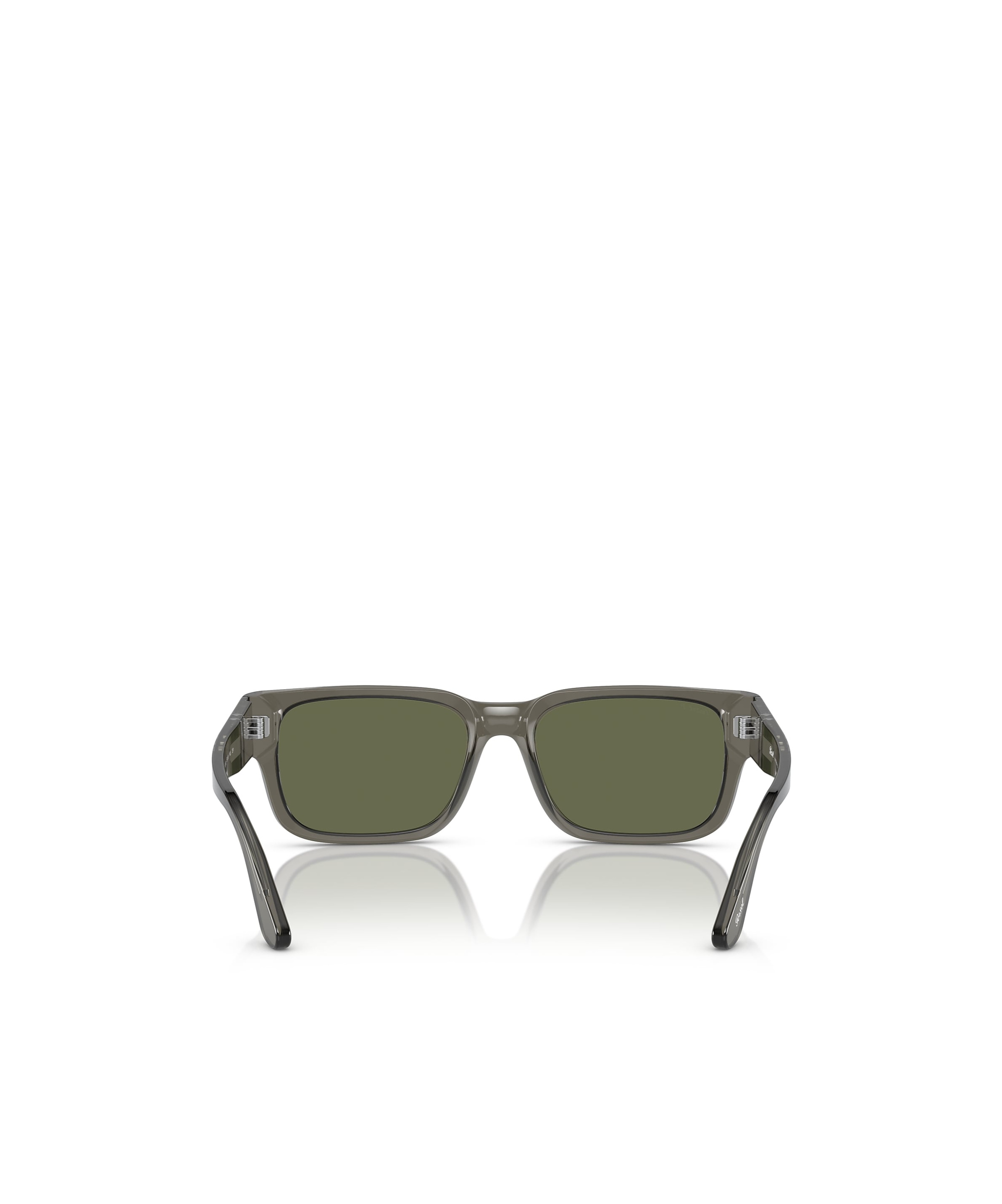 Persol Rectangular Frame Sunglasses In Green
