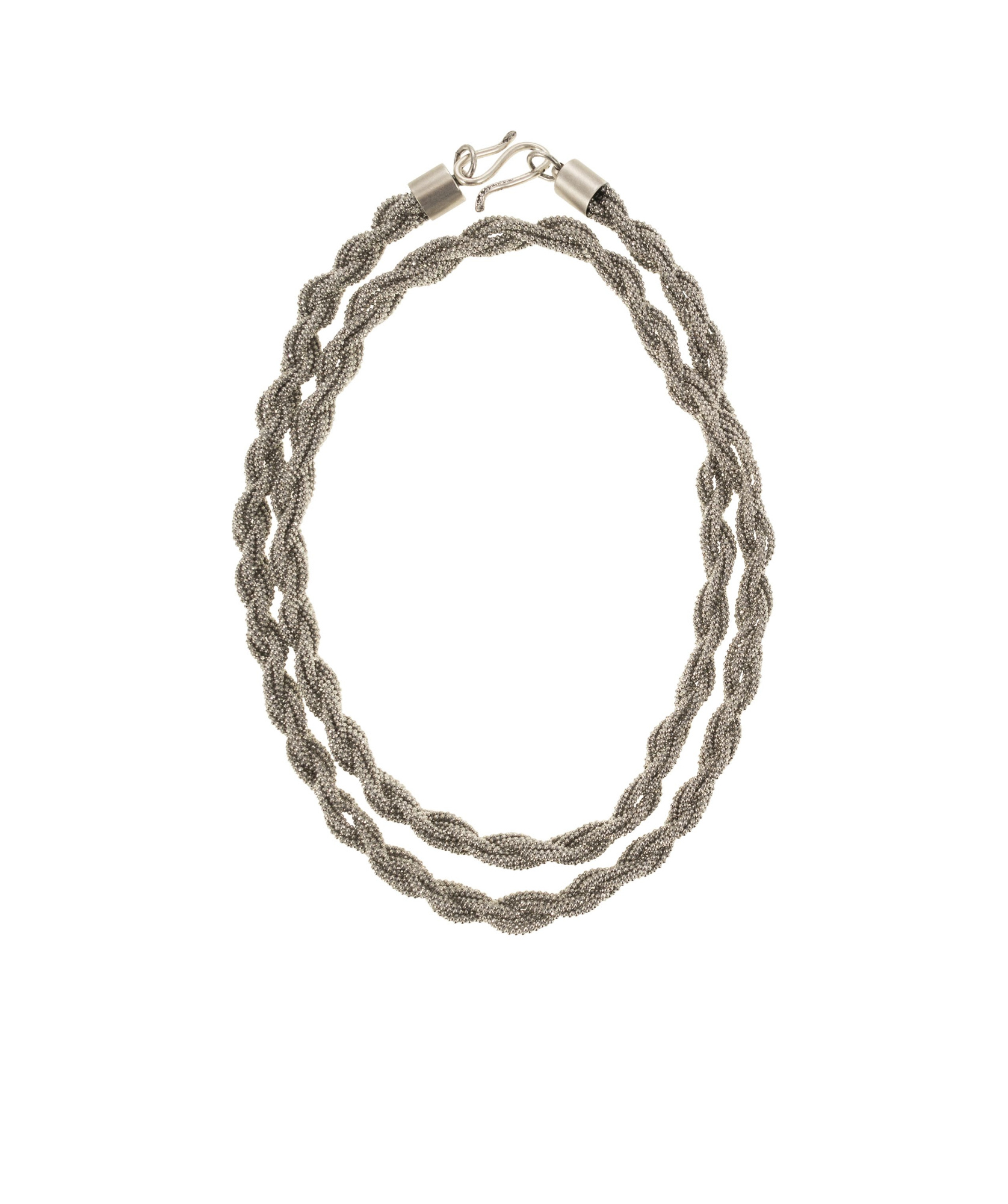 FABIANA FILIPPI TORCHON NECKLACE IN DIAMOND WIRE